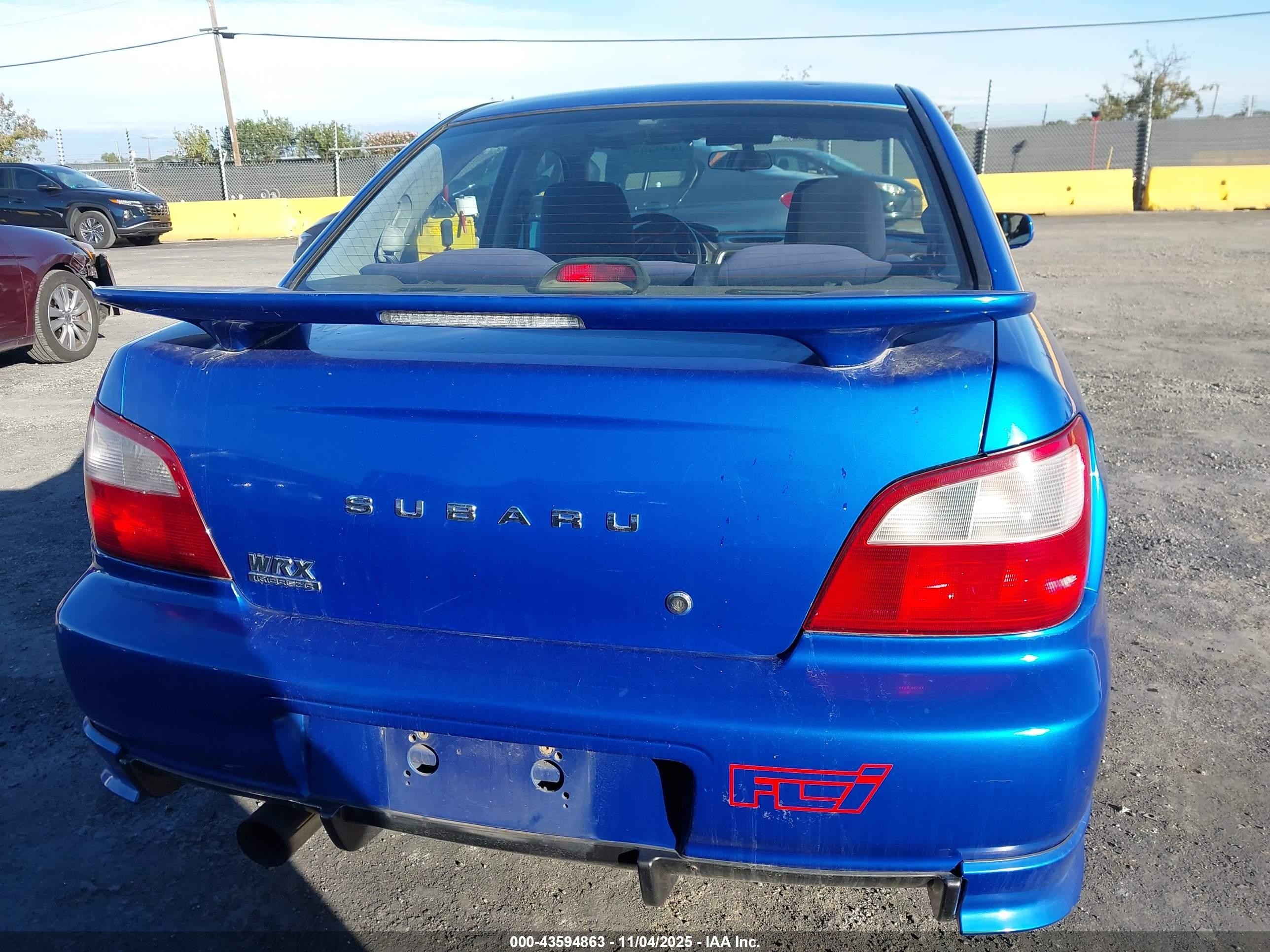 2002 Subaru Impreza Wrx Синий vin: JF1GD29652G514190