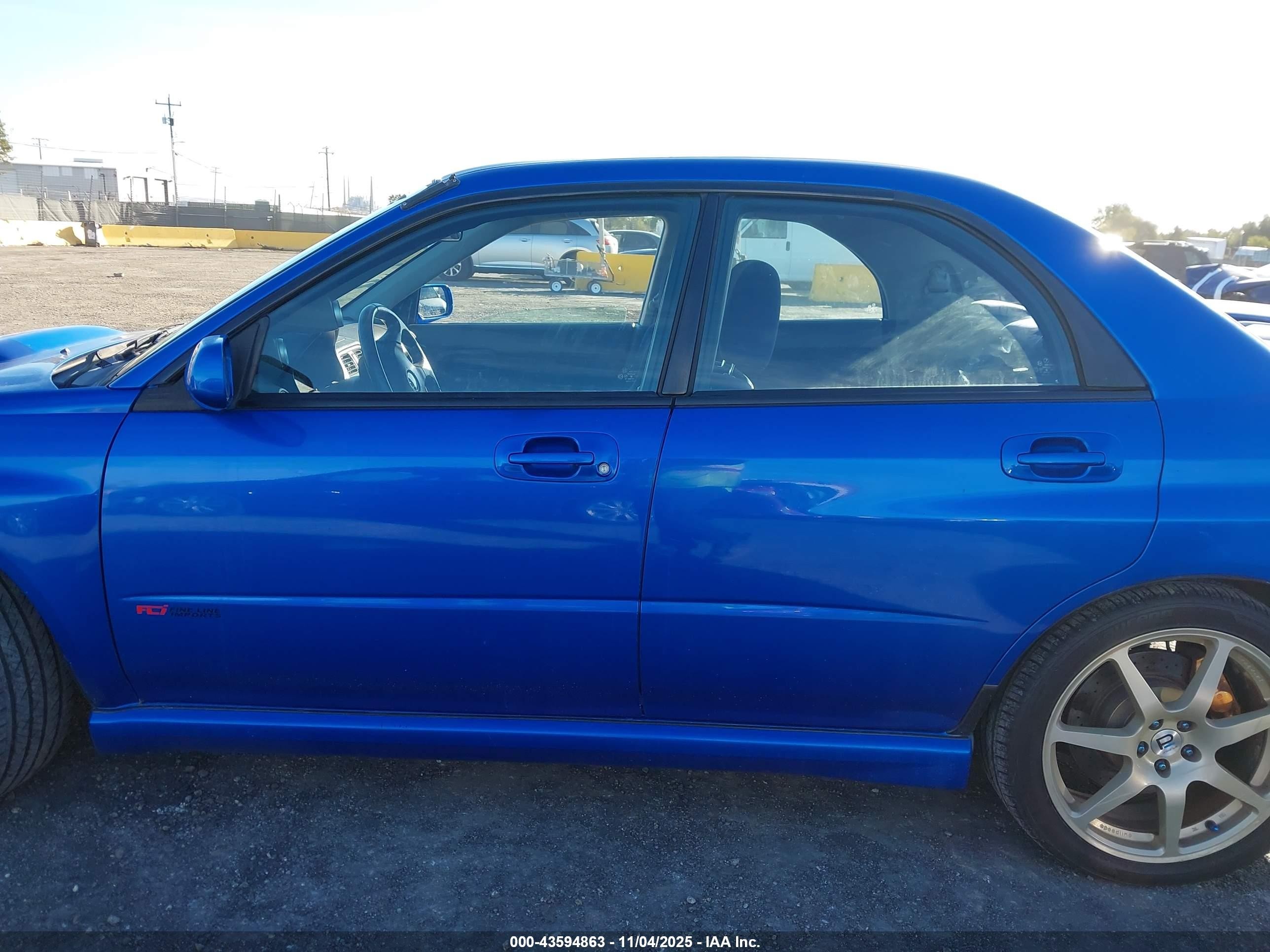 2002 Subaru Impreza Wrx Синий vin: JF1GD29652G514190