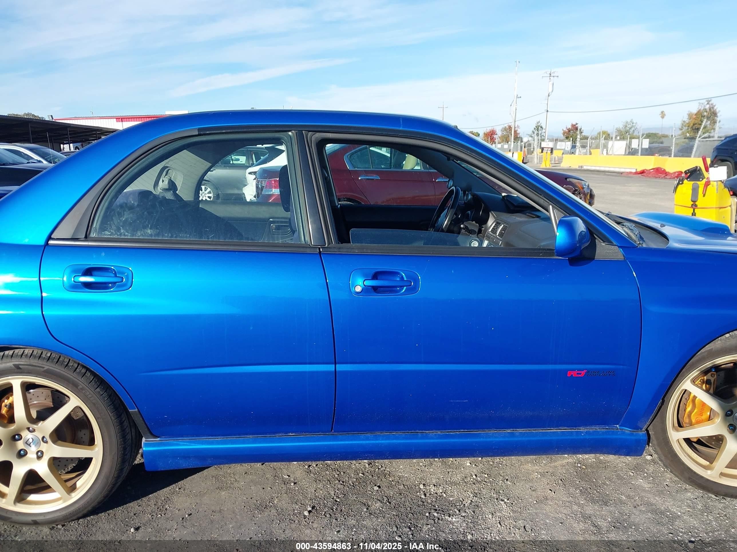2002 Subaru Impreza Wrx Синий vin: JF1GD29652G514190