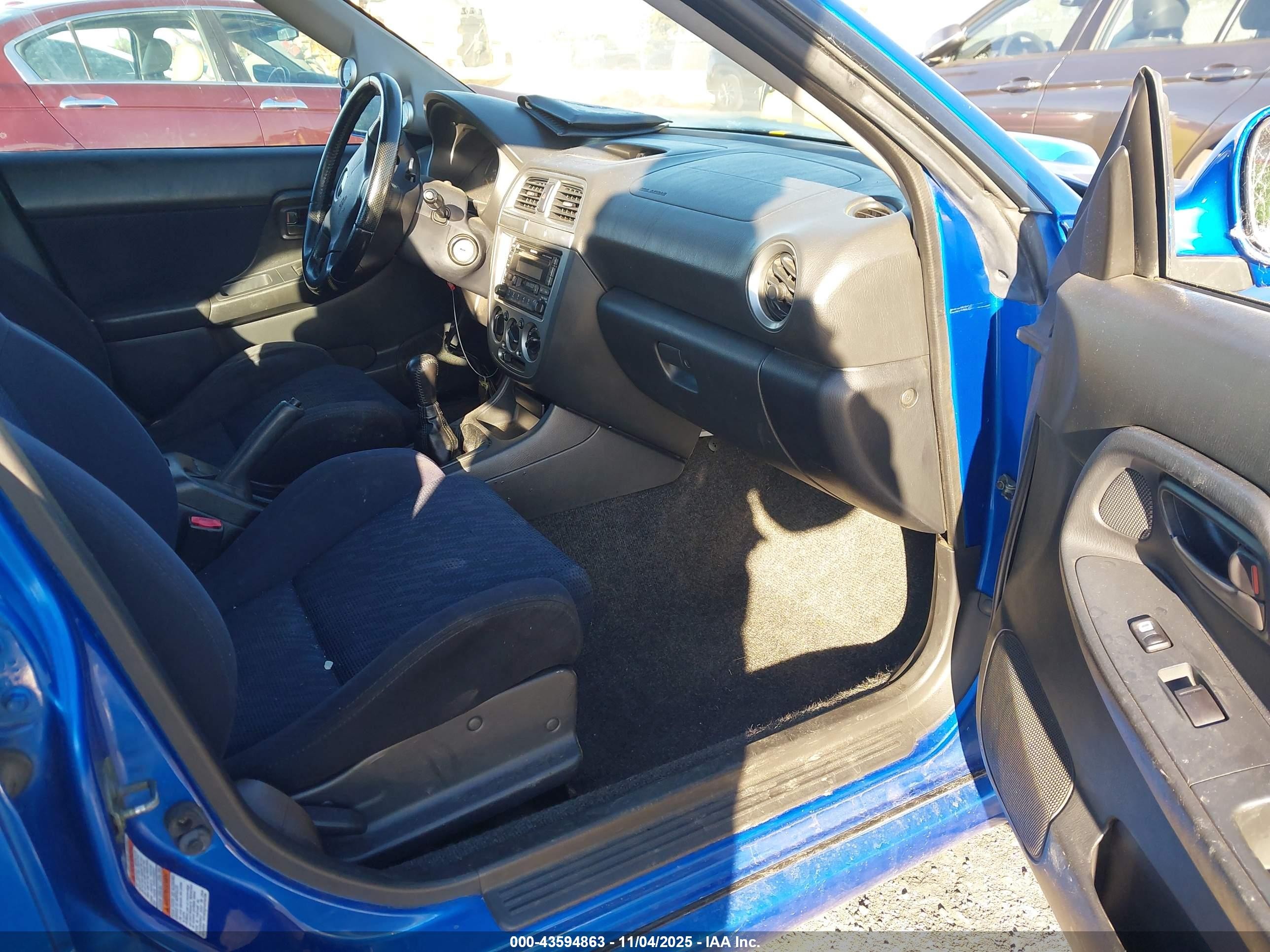 2002 Subaru Impreza Wrx Синий vin: JF1GD29652G514190