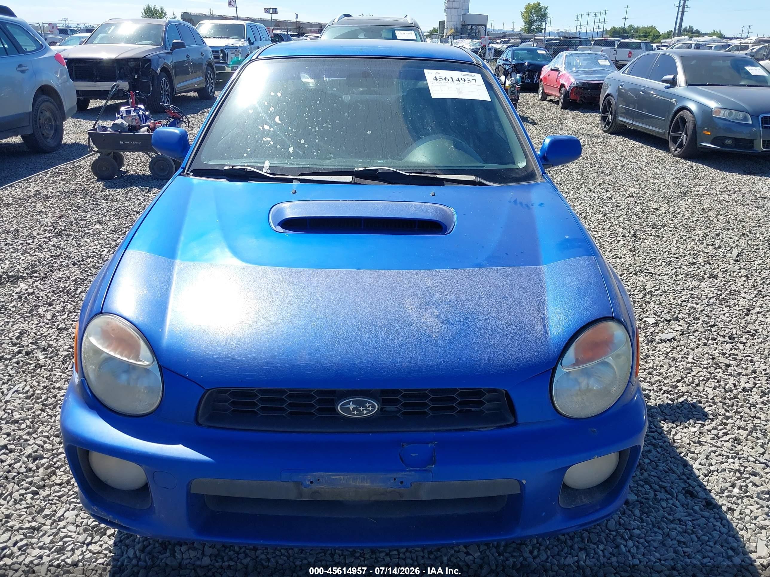 2002 Subaru Impreza Wrx Blue vin: JF1GD29652G526887