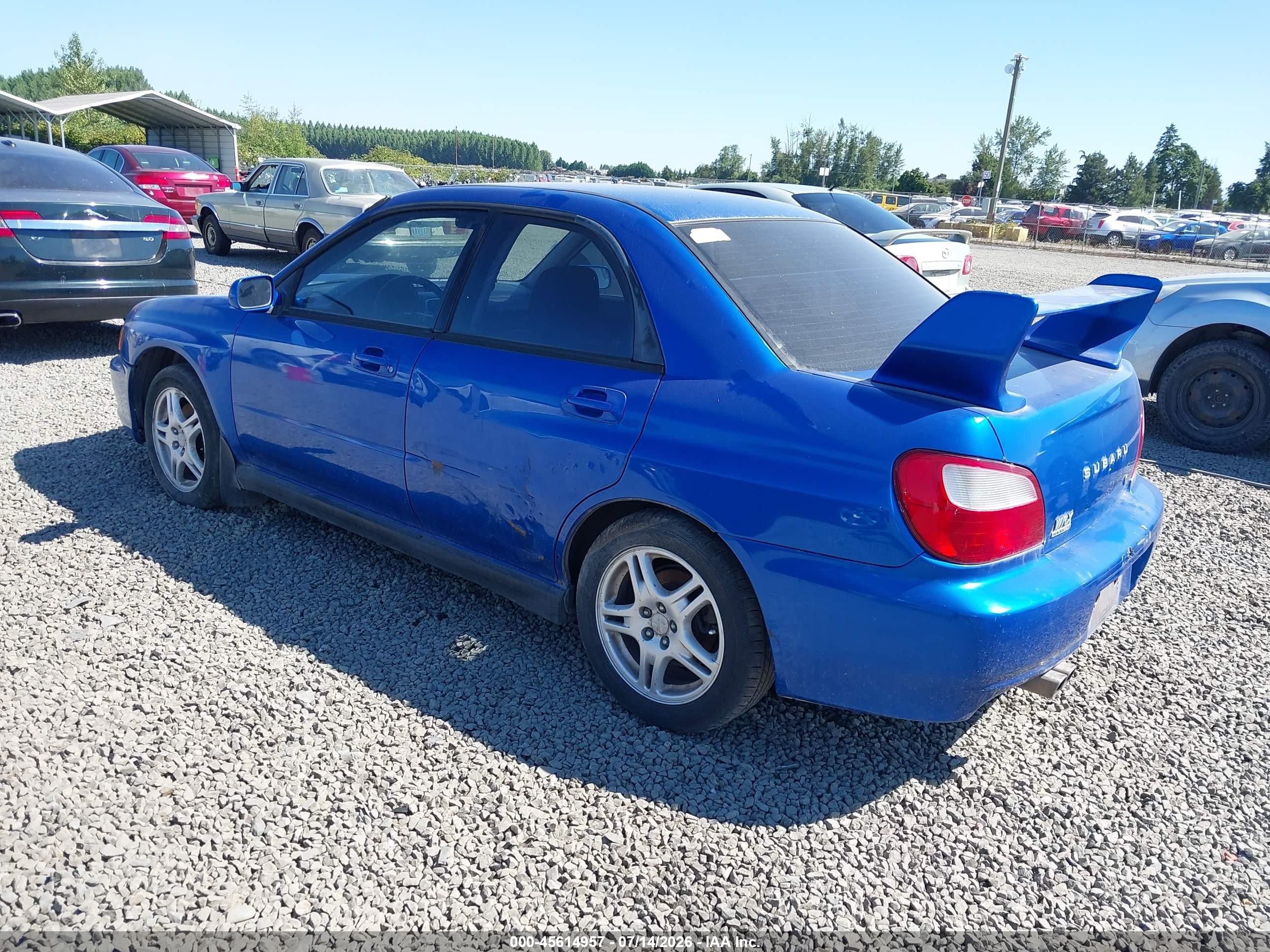 2002 Subaru Impreza Wrx Blue vin: JF1GD29652G526887