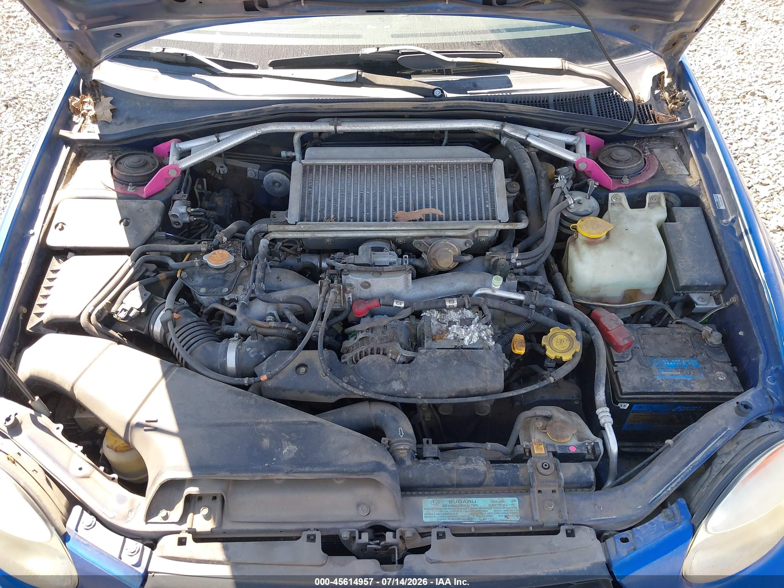 2002 Subaru Impreza Wrx Blue vin: JF1GD29652G526887