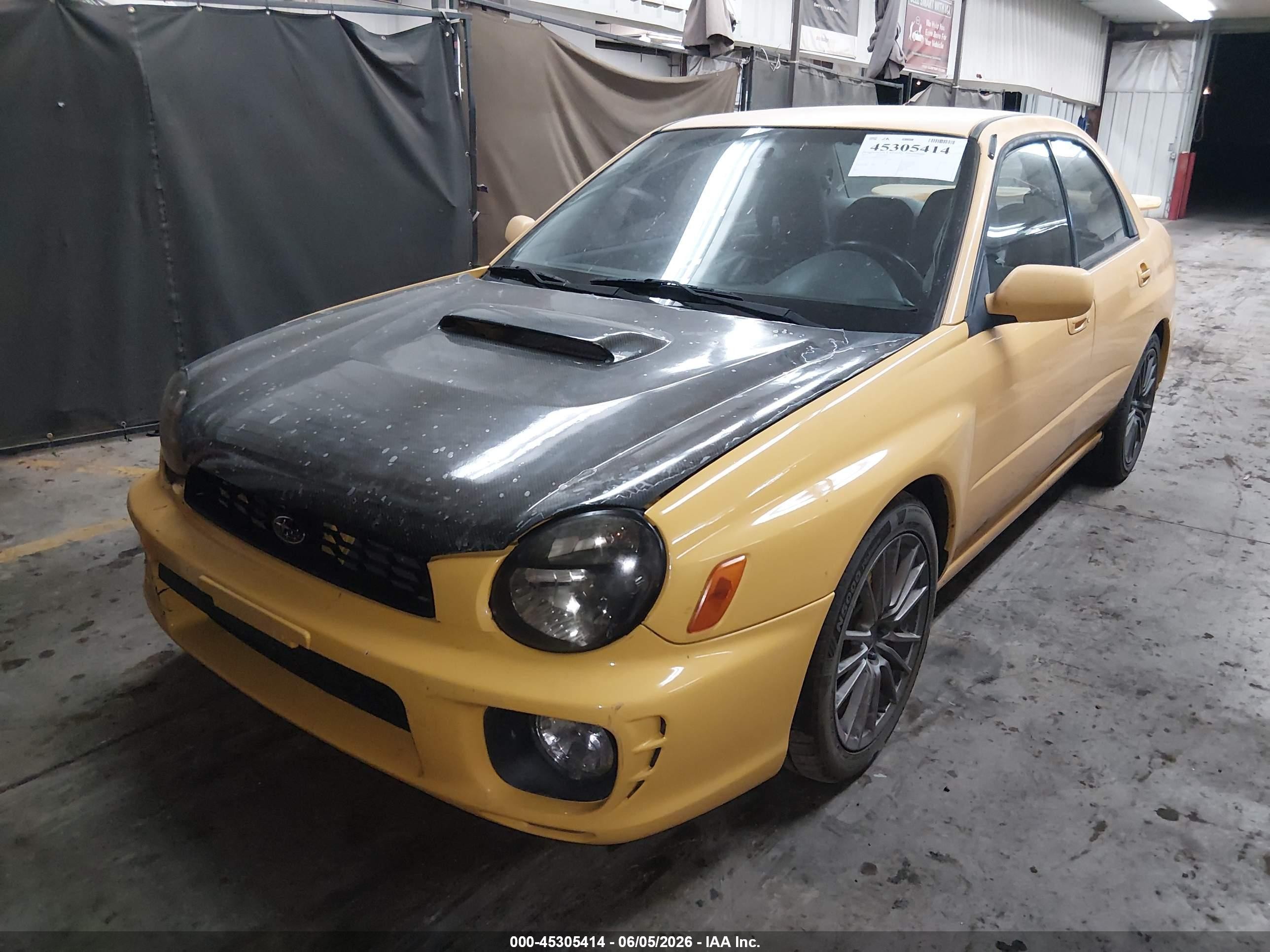 2003 Subaru Impreza Wrx Yellow vin: JF1GD29653G501490