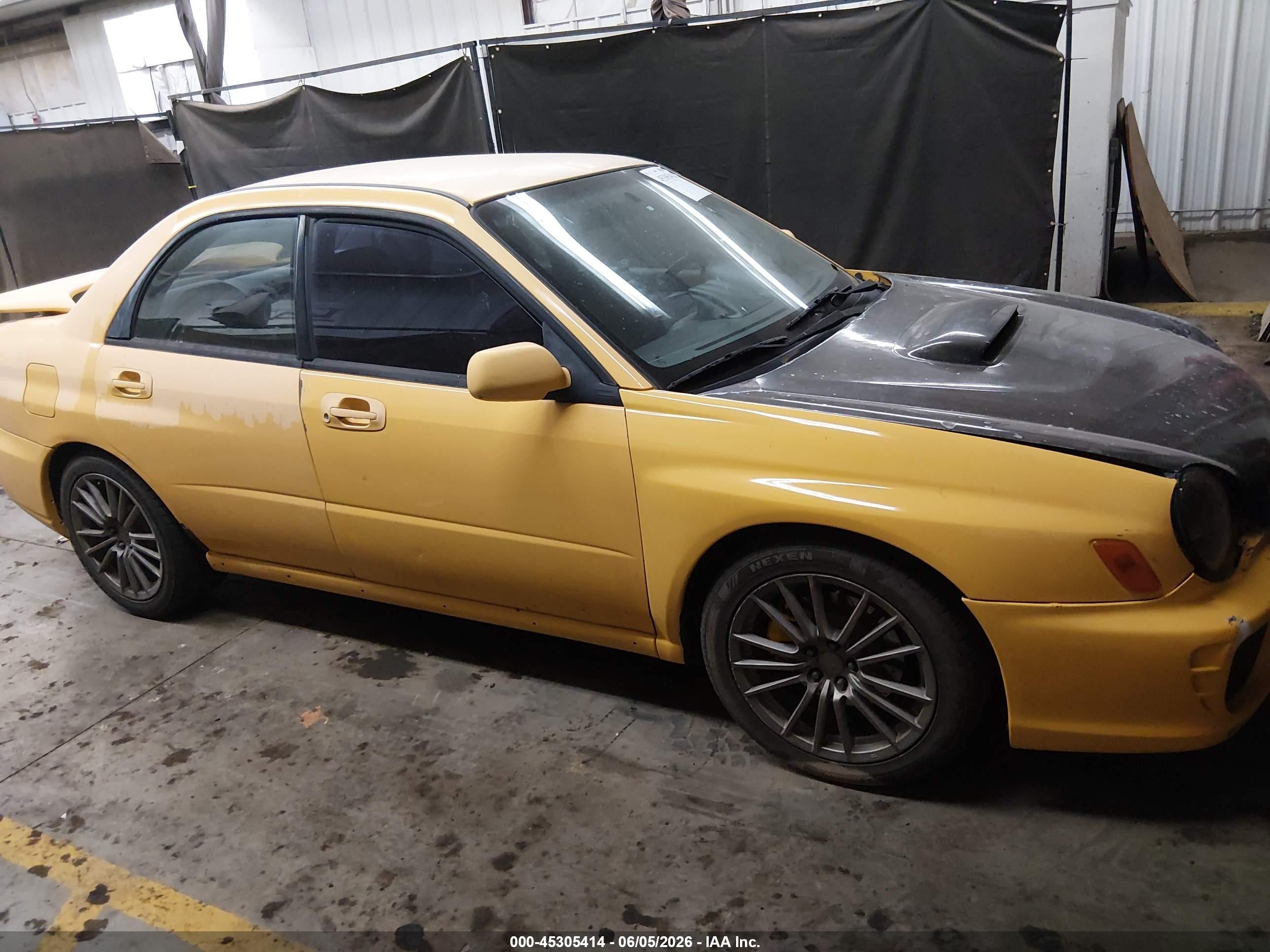 2003 Subaru Impreza Wrx Yellow vin: JF1GD29653G501490