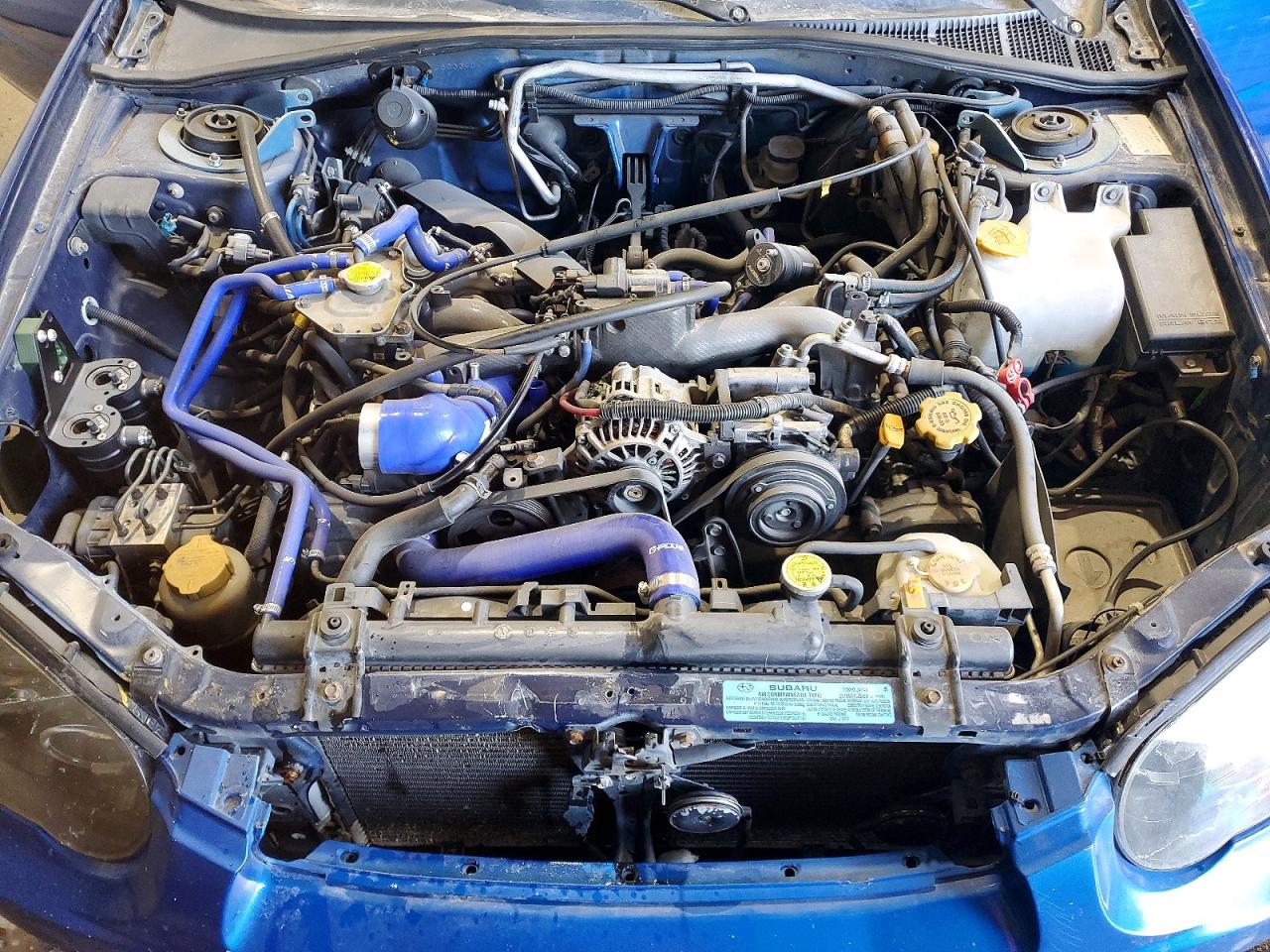 2004 Subaru Impreza Wrx Blue vin: JF1GD29654G503340