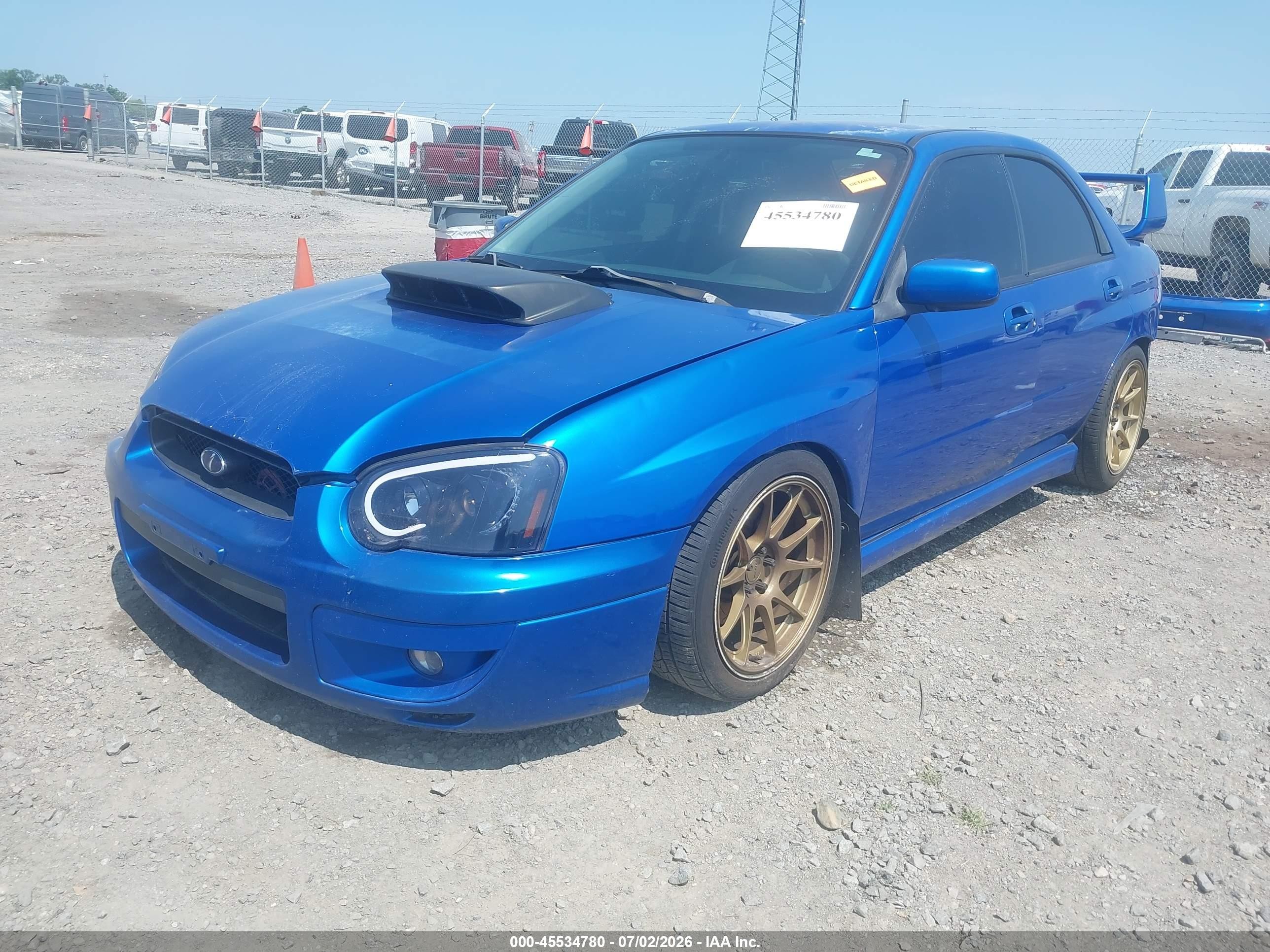 2004 Subaru Impreza Wrx Синий vin: JF1GD29654G519733