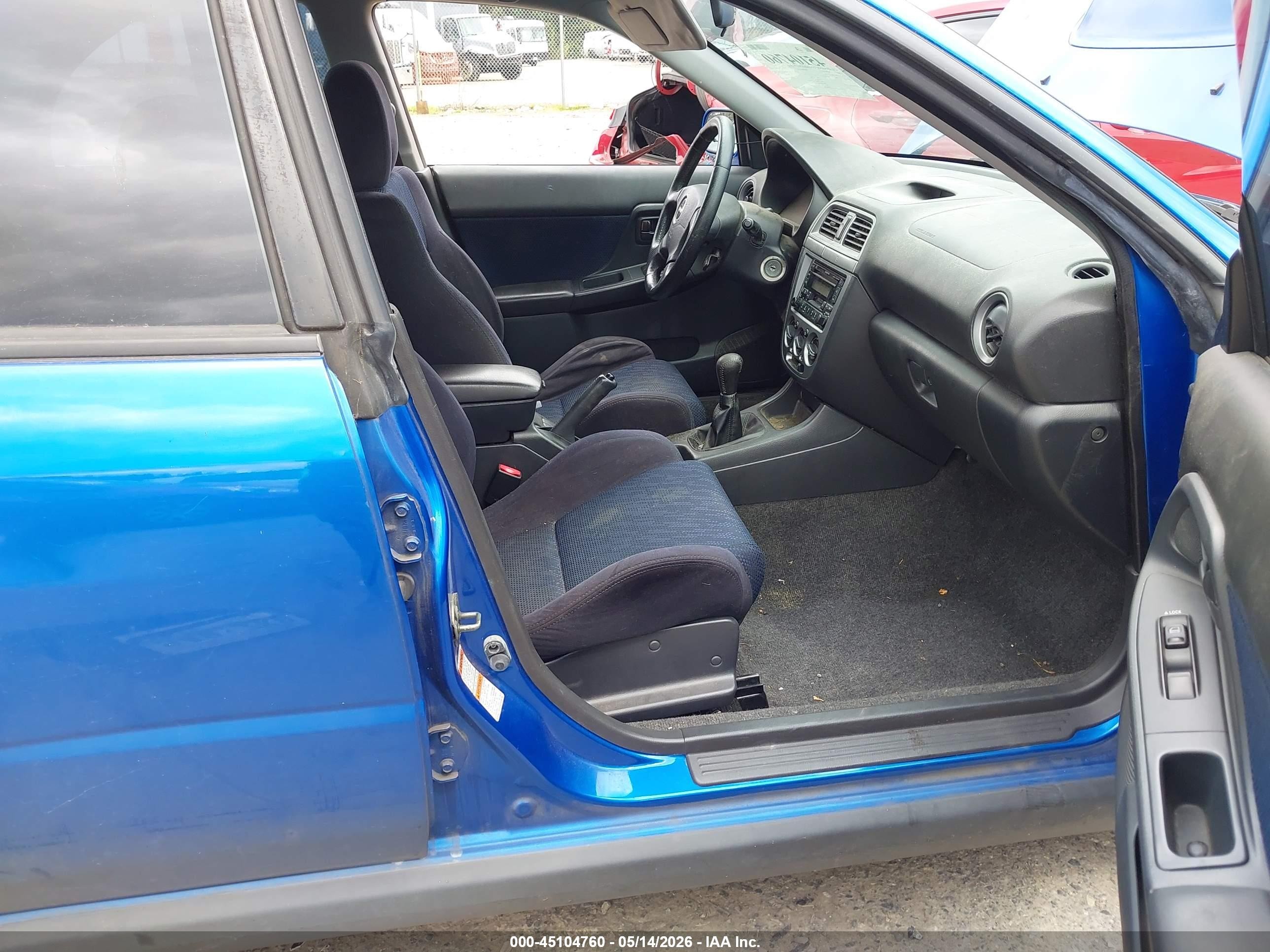 2003 Subaru Impreza Wrx Blue vin: JF1GD29663G502843