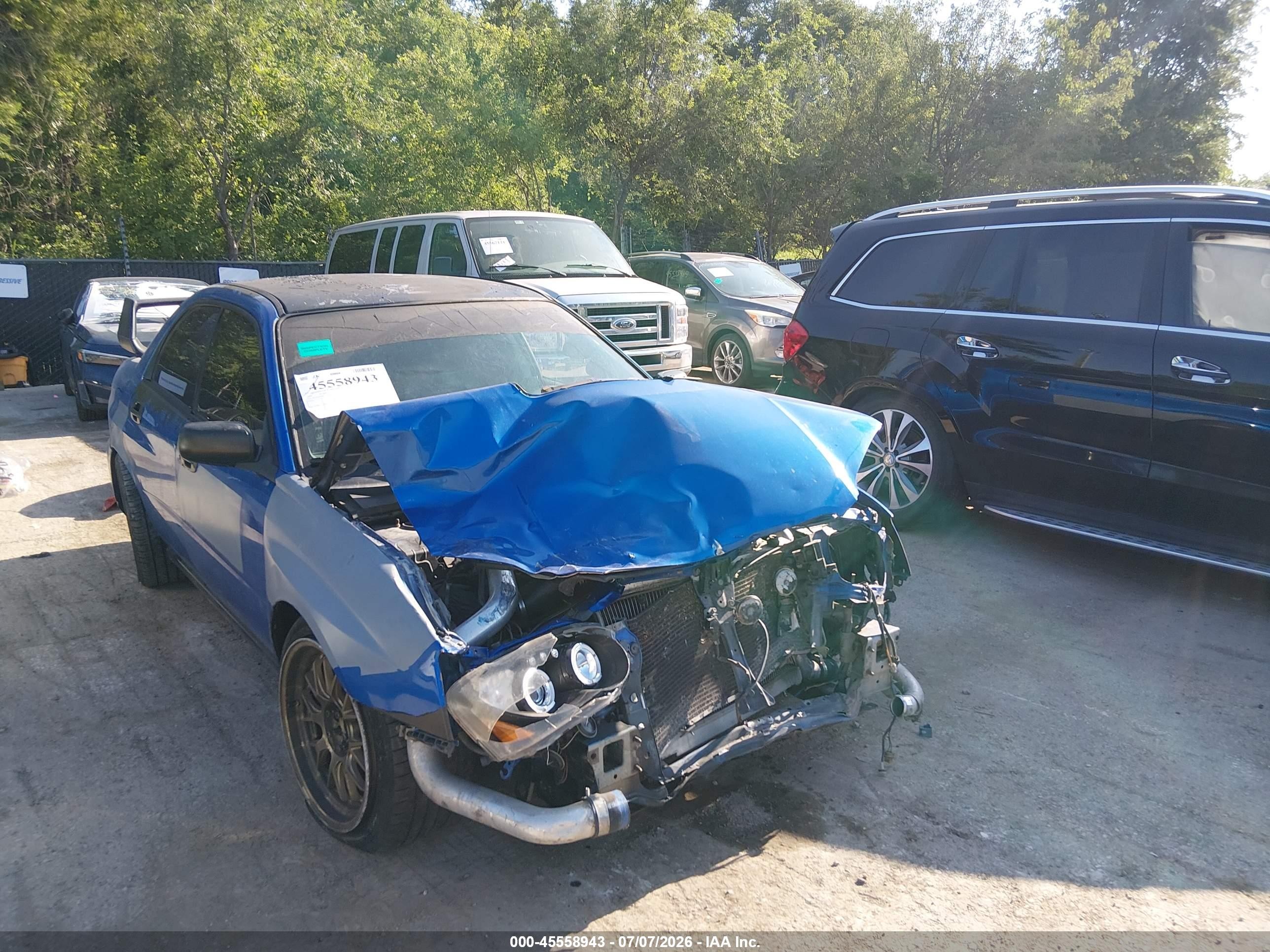 2004 Subaru Impreza Wrx Blue vin: JF1GD29664G513200