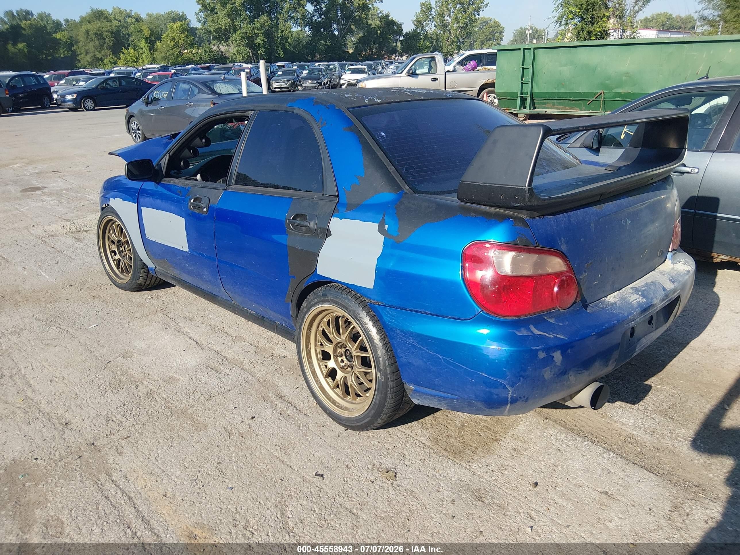2004 Subaru Impreza Wrx Blue vin: JF1GD29664G513200