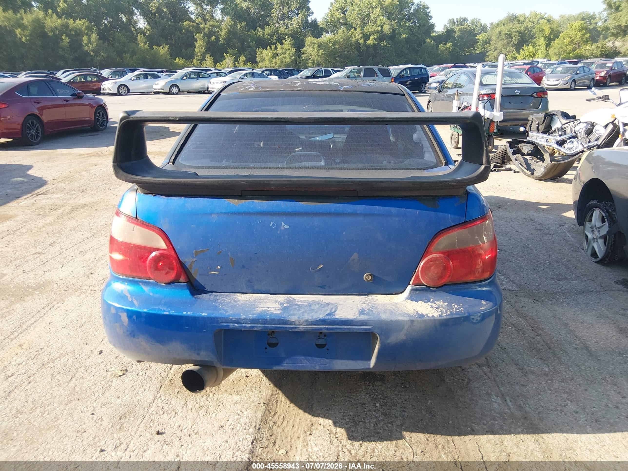 2004 Subaru Impreza Wrx Blue vin: JF1GD29664G513200