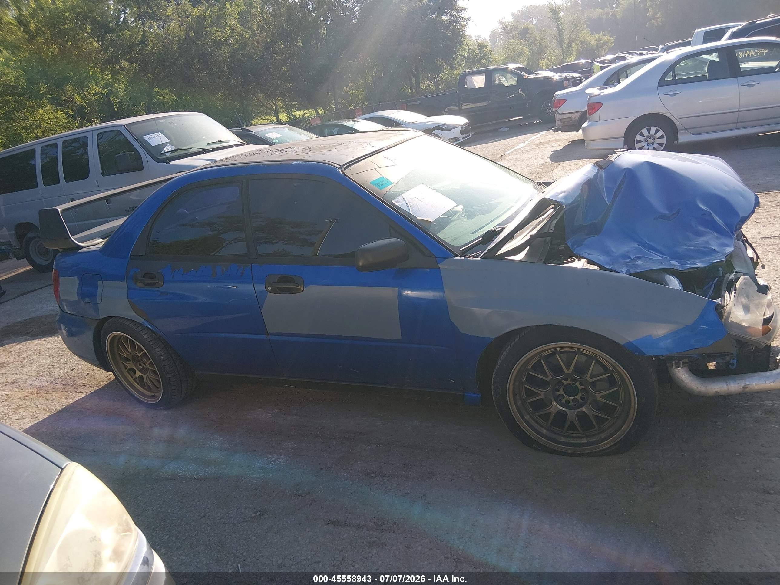 2004 Subaru Impreza Wrx Blue vin: JF1GD29664G513200