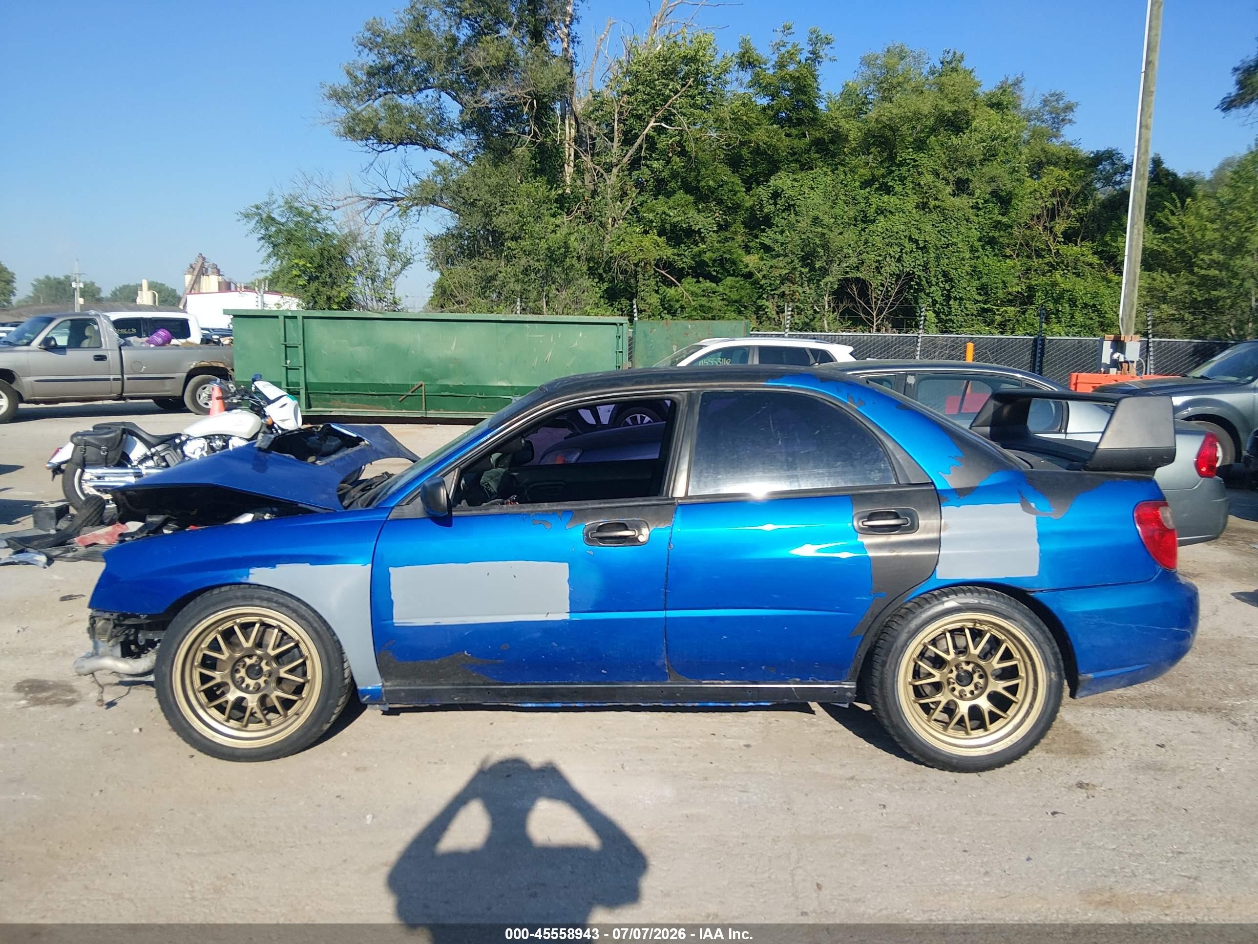 2004 Subaru Impreza Wrx Blue vin: JF1GD29664G513200