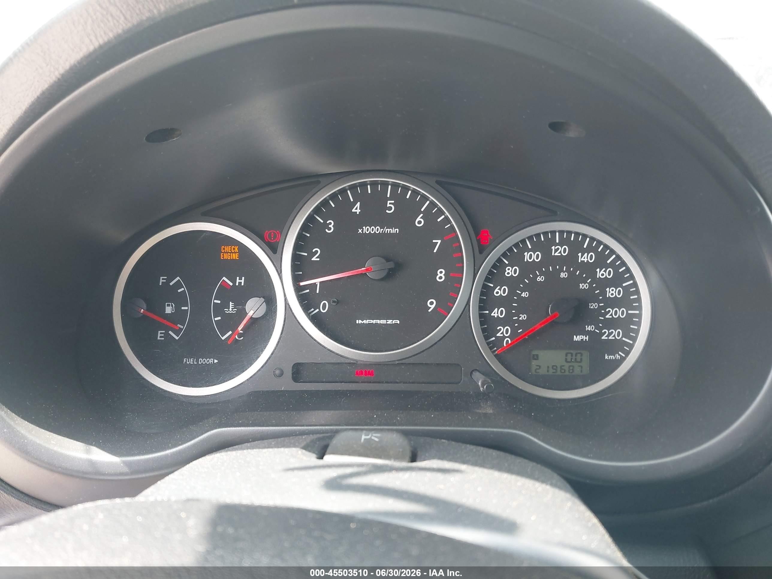 2004 Subaru Impreza Wrx Red vin: JF1GD29674G510676