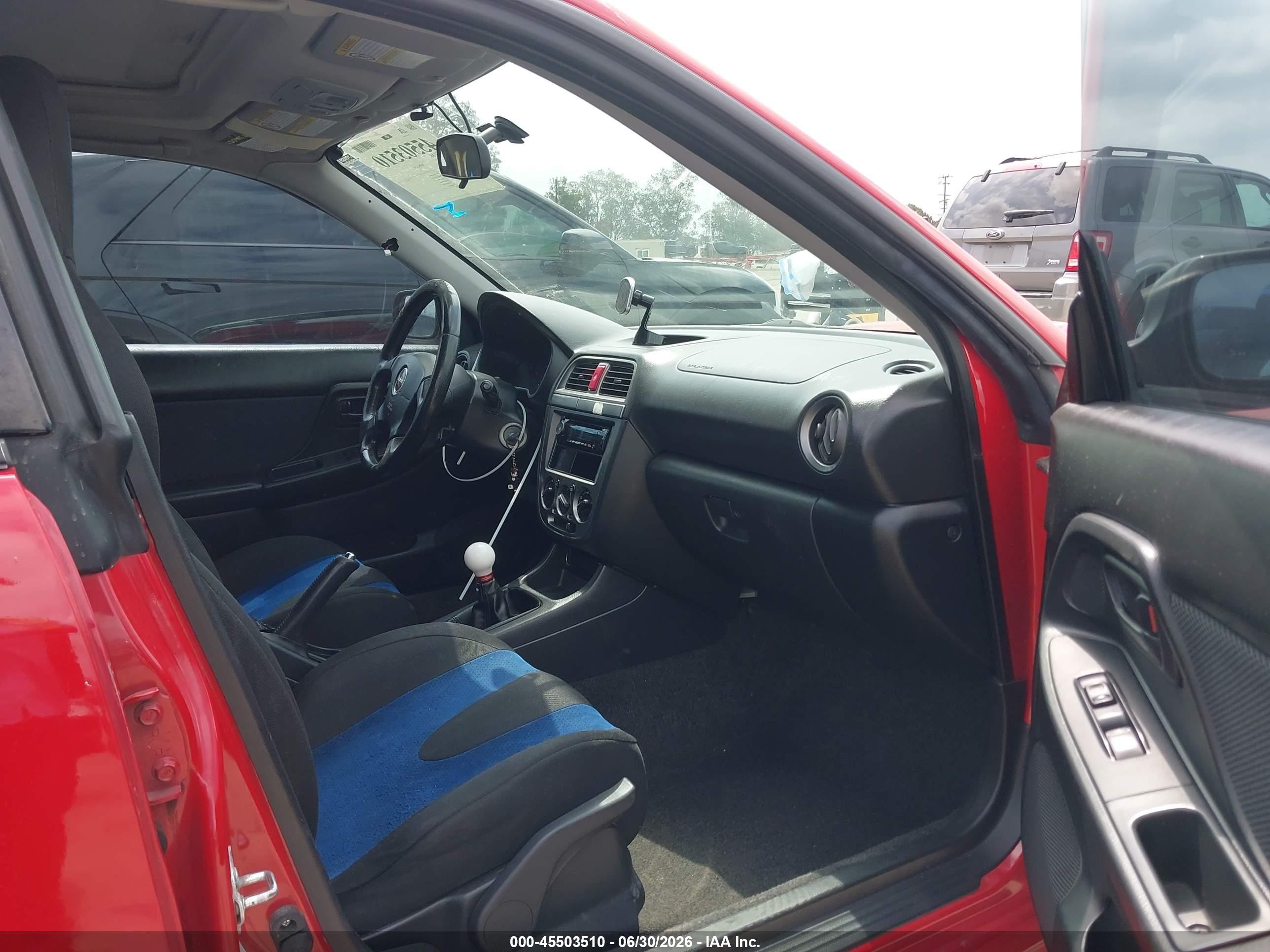 2004 Subaru Impreza Wrx Red vin: JF1GD29674G510676
