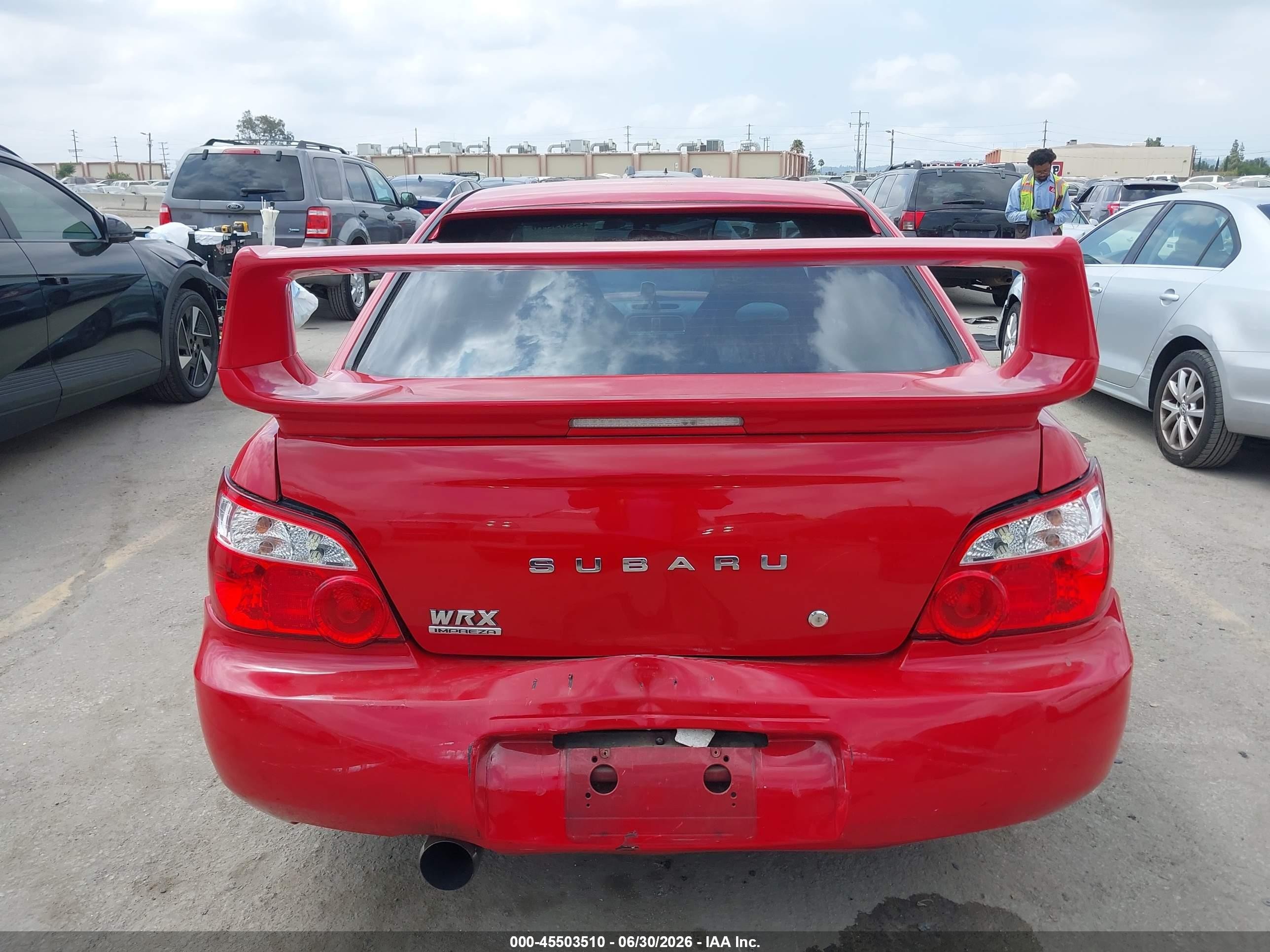 2004 Subaru Impreza Wrx Red vin: JF1GD29674G510676