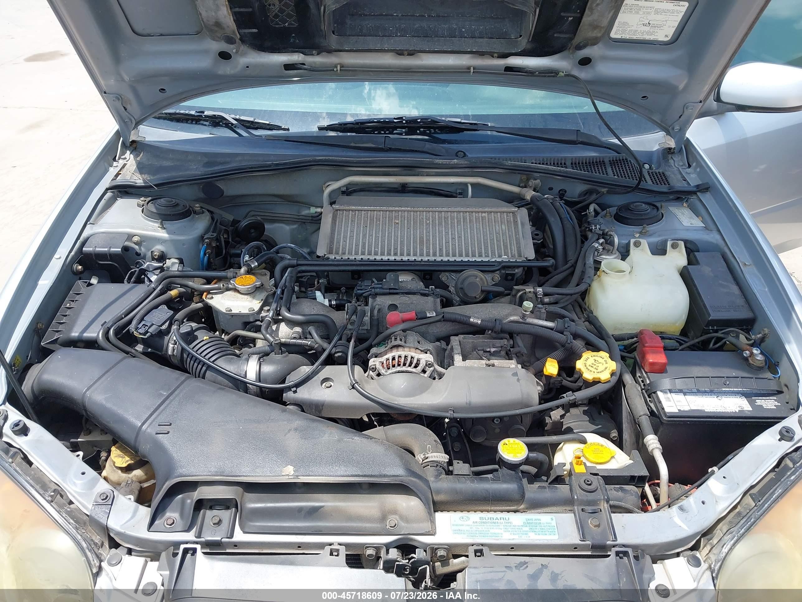 2004 Subaru Impreza Wrx Silver vin: JF1GD29674G523850
