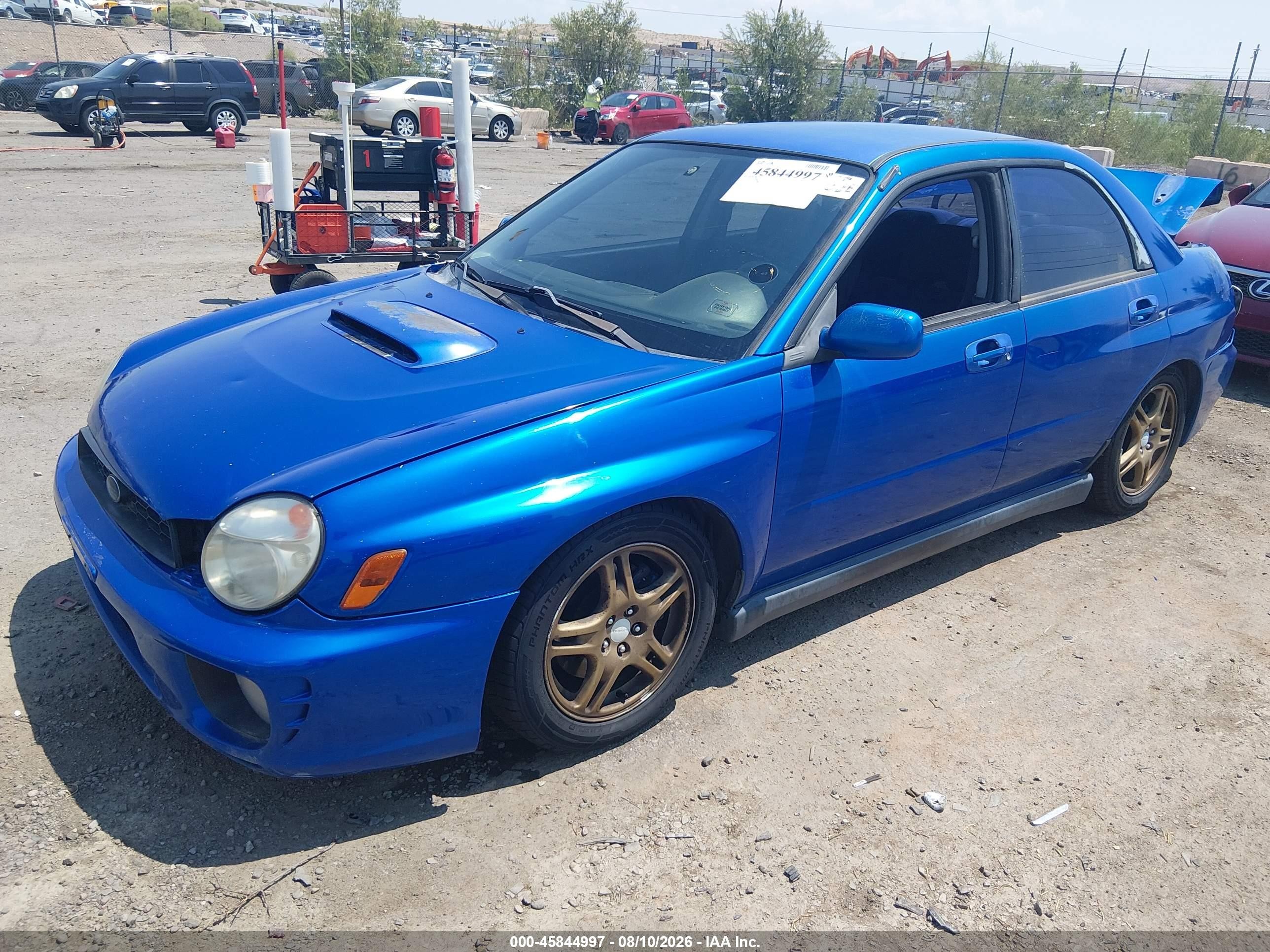 2002 Subaru Impreza Wrx Blue vin: JF1GD29682G526625