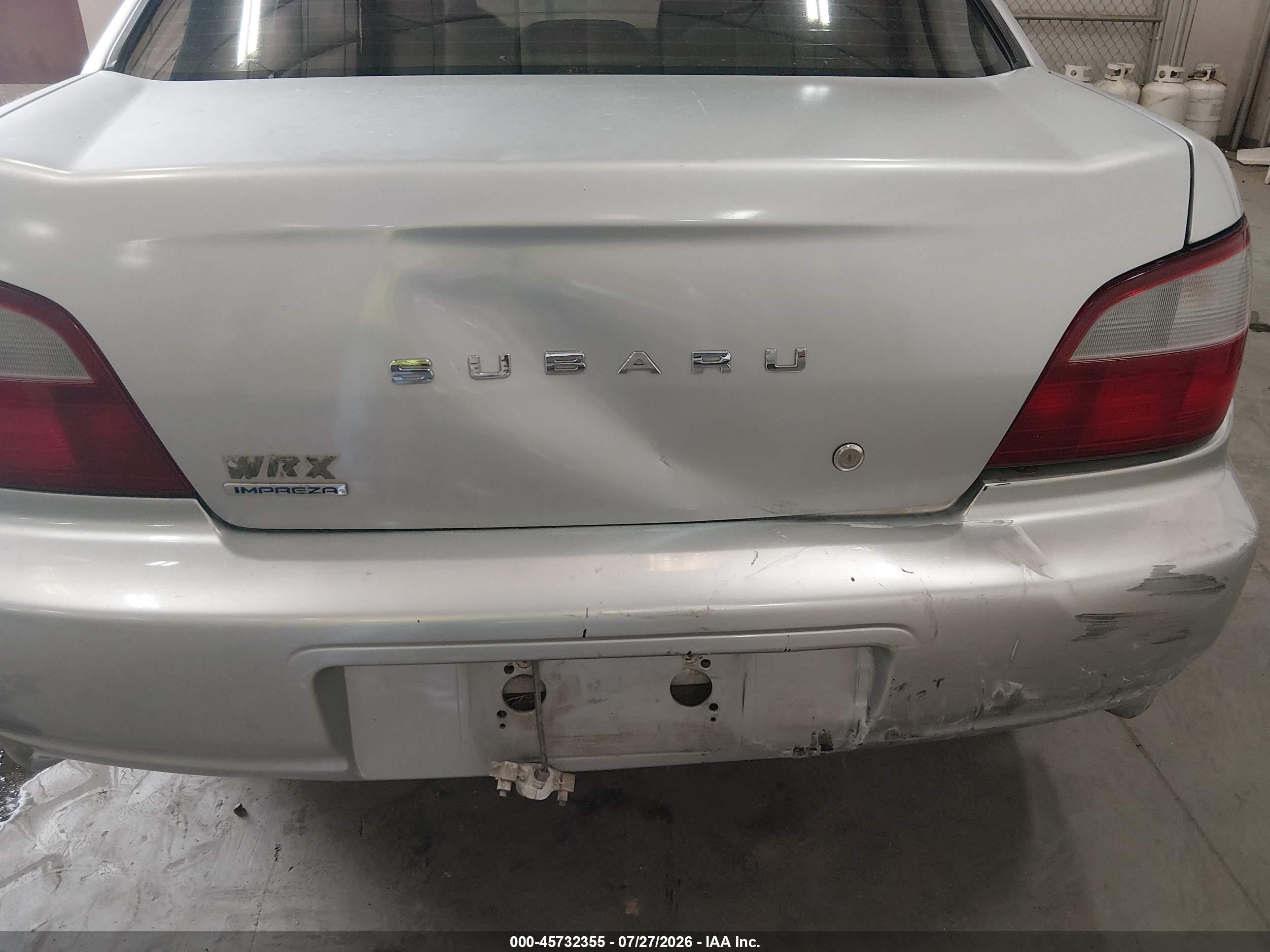 2002 Subaru Impreza Wrx Silver vin: JF1GD29682G530612