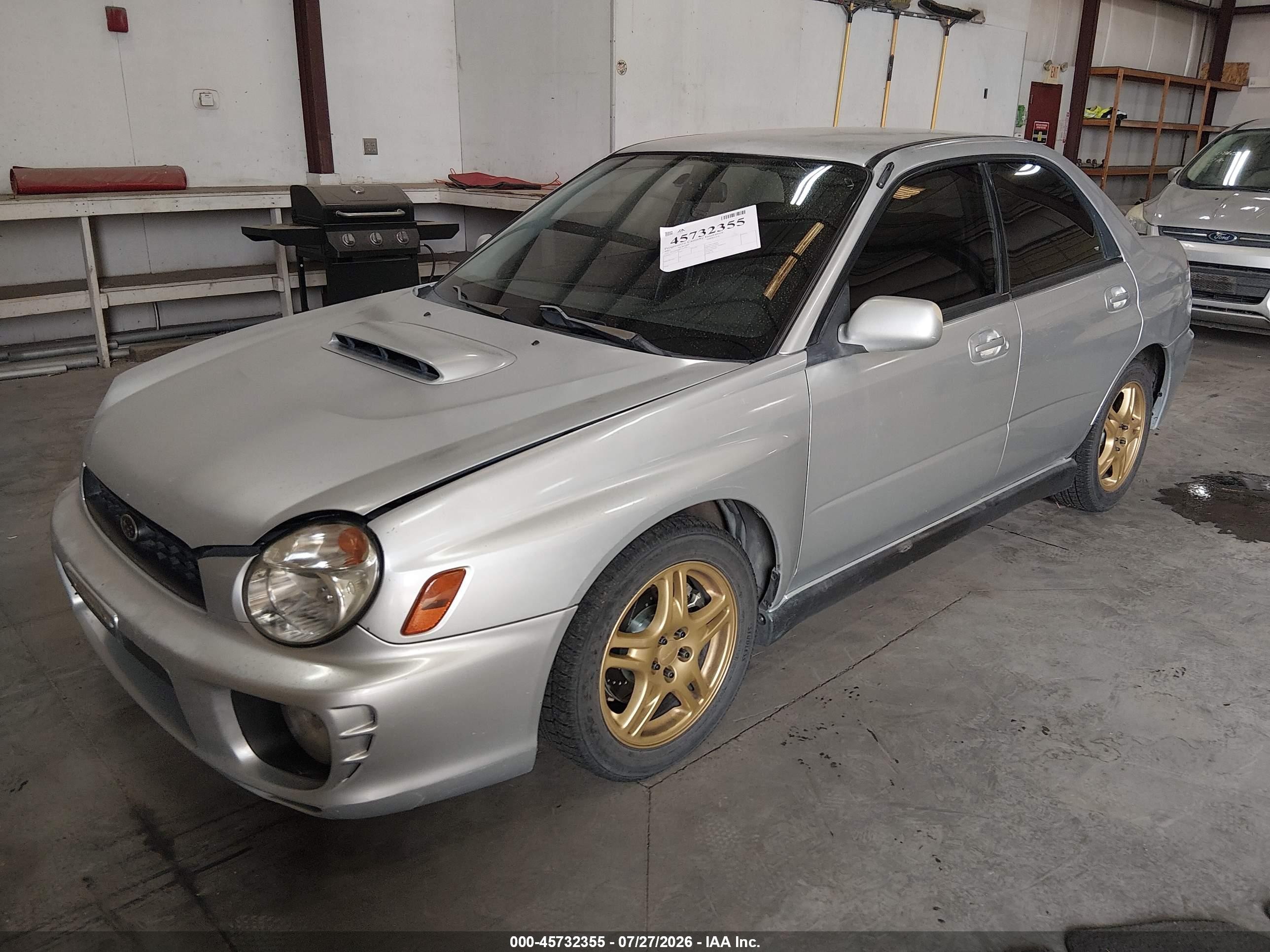 2002 Subaru Impreza Wrx Silver vin: JF1GD29682G530612