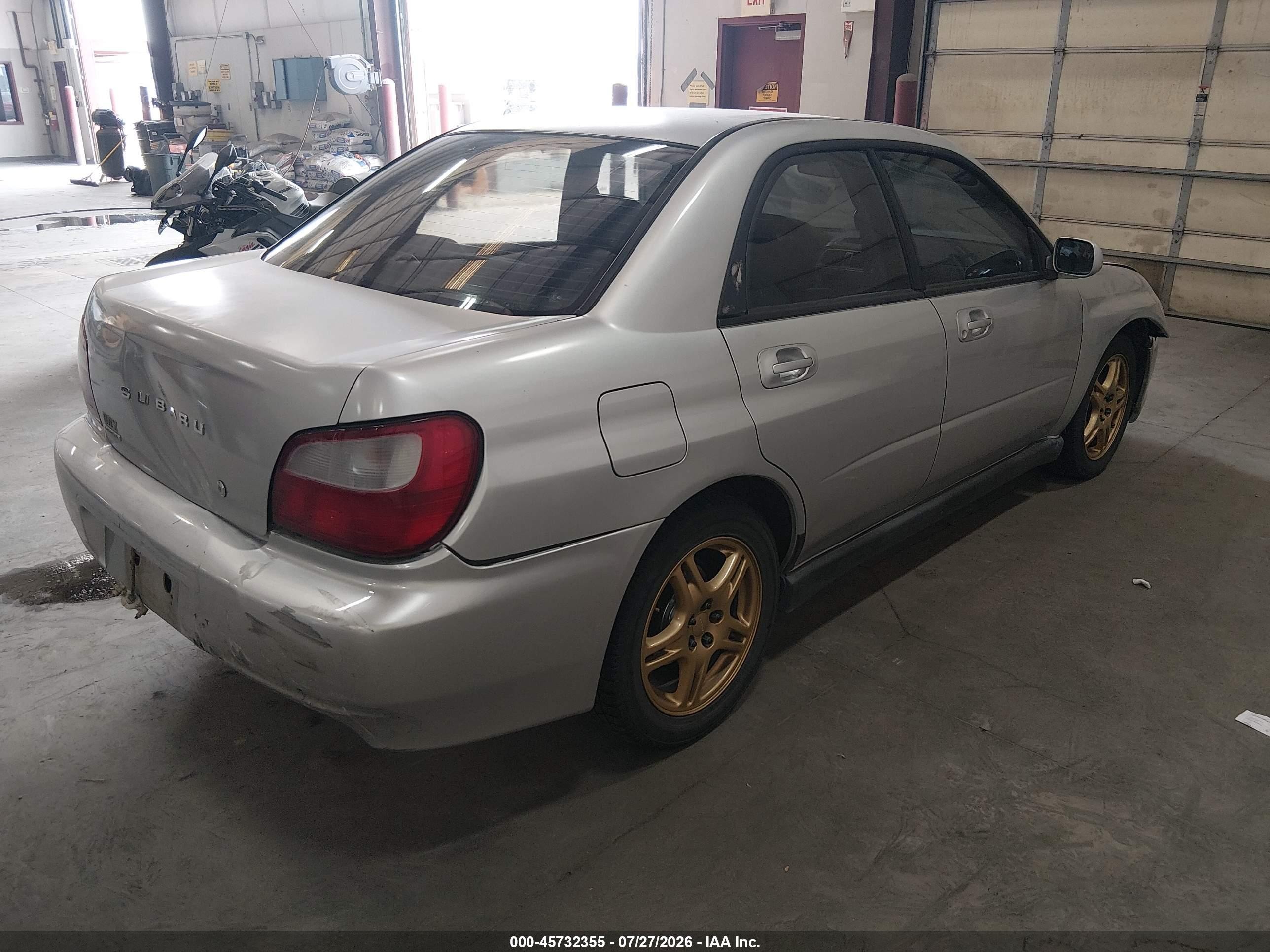 2002 Subaru Impreza Wrx Silver vin: JF1GD29682G530612