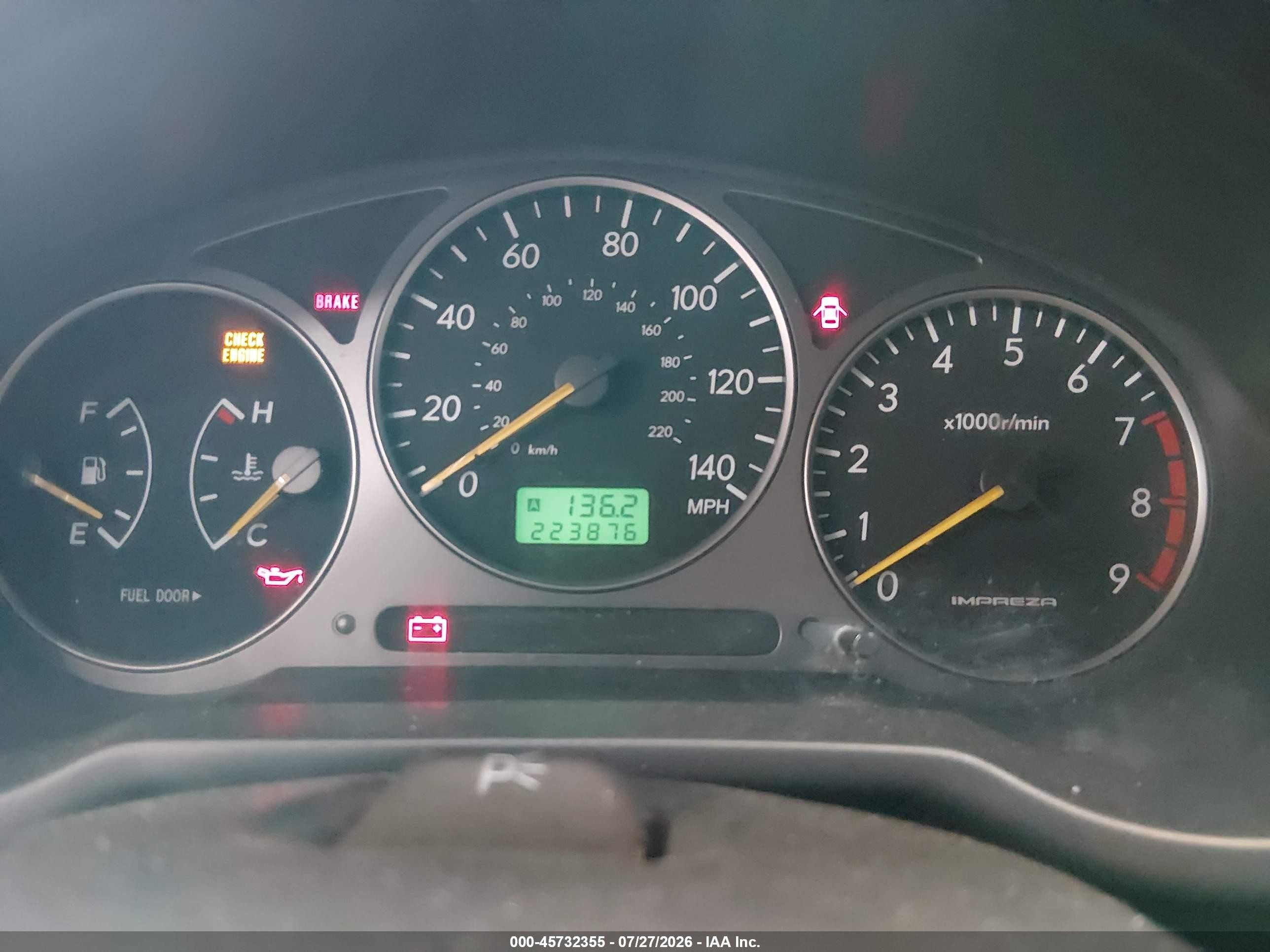 2002 Subaru Impreza Wrx Silver vin: JF1GD29682G530612