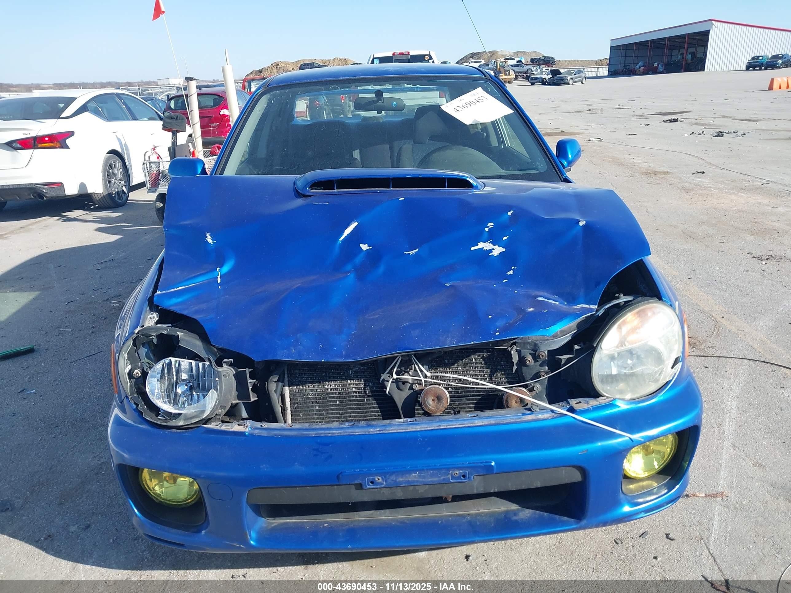 2003 Subaru Impreza Wrx Blue vin: JF1GD29683G503878