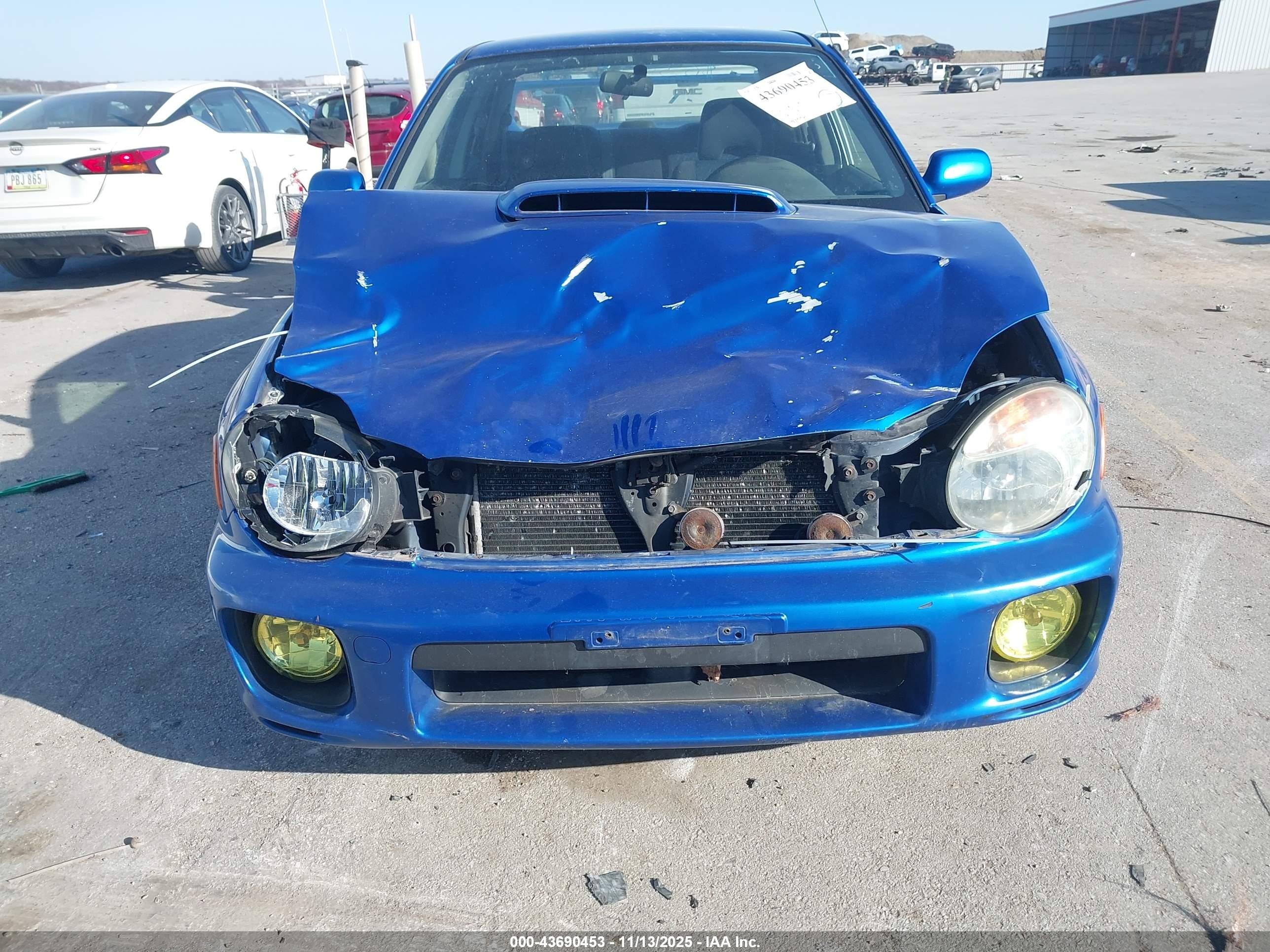 2003 Subaru Impreza Wrx Blue vin: JF1GD29683G503878