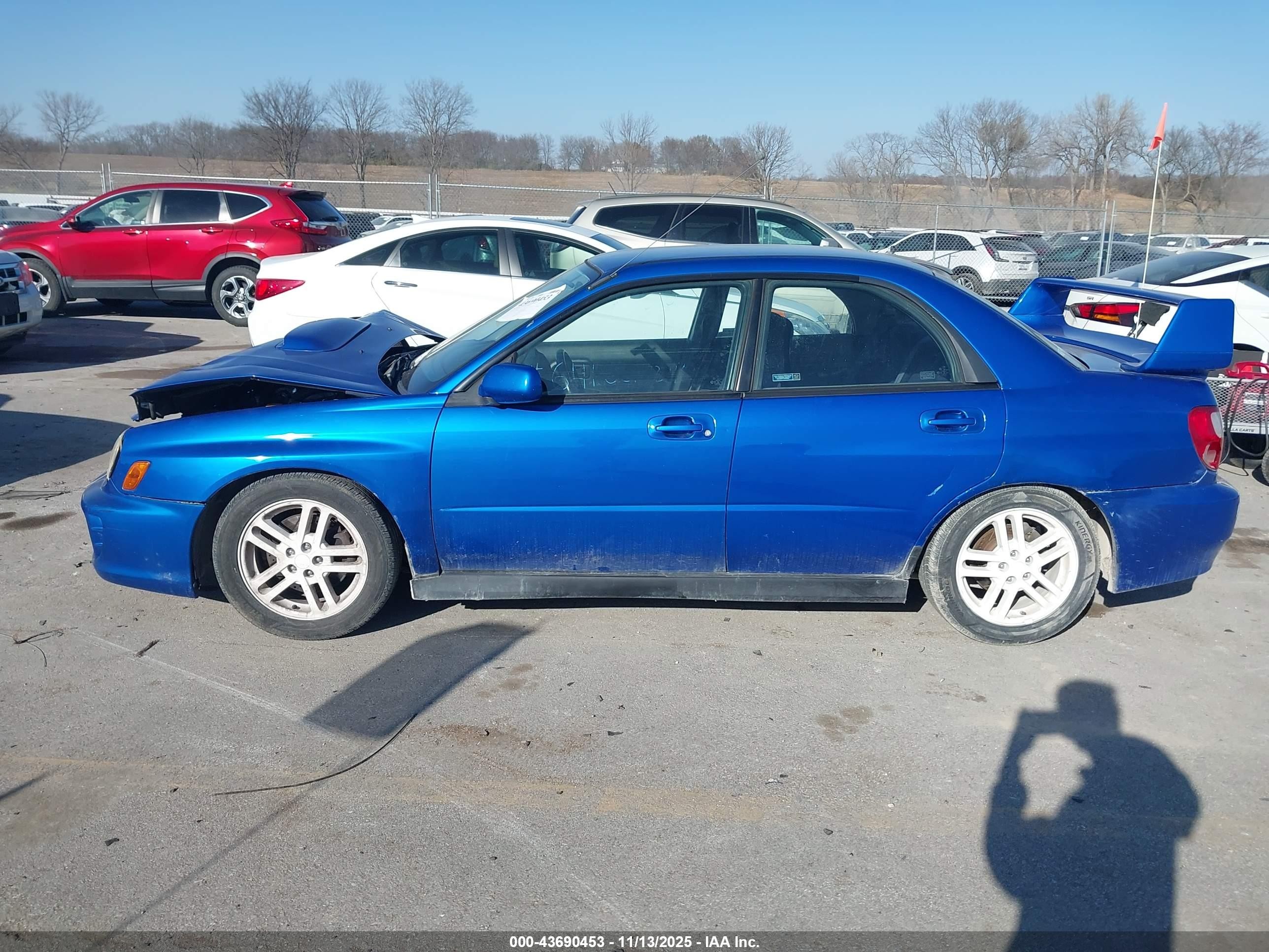 2003 Subaru Impreza Wrx Blue vin: JF1GD29683G503878