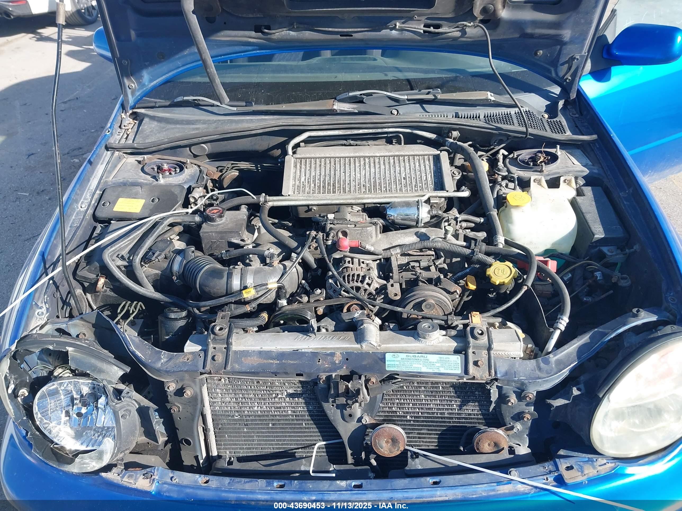 2003 Subaru Impreza Wrx Blue vin: JF1GD29683G503878