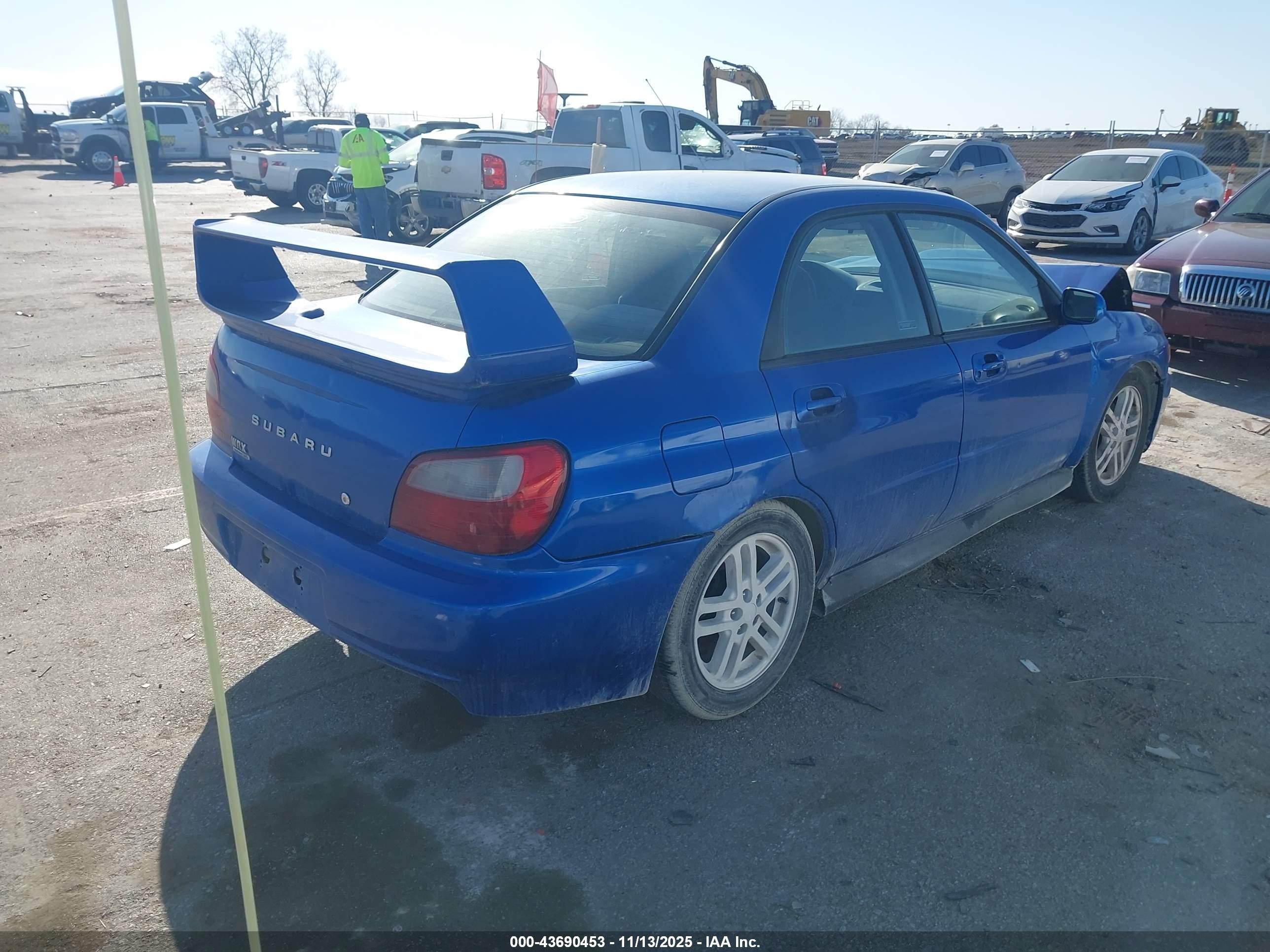 2003 Subaru Impreza Wrx Blue vin: JF1GD29683G503878