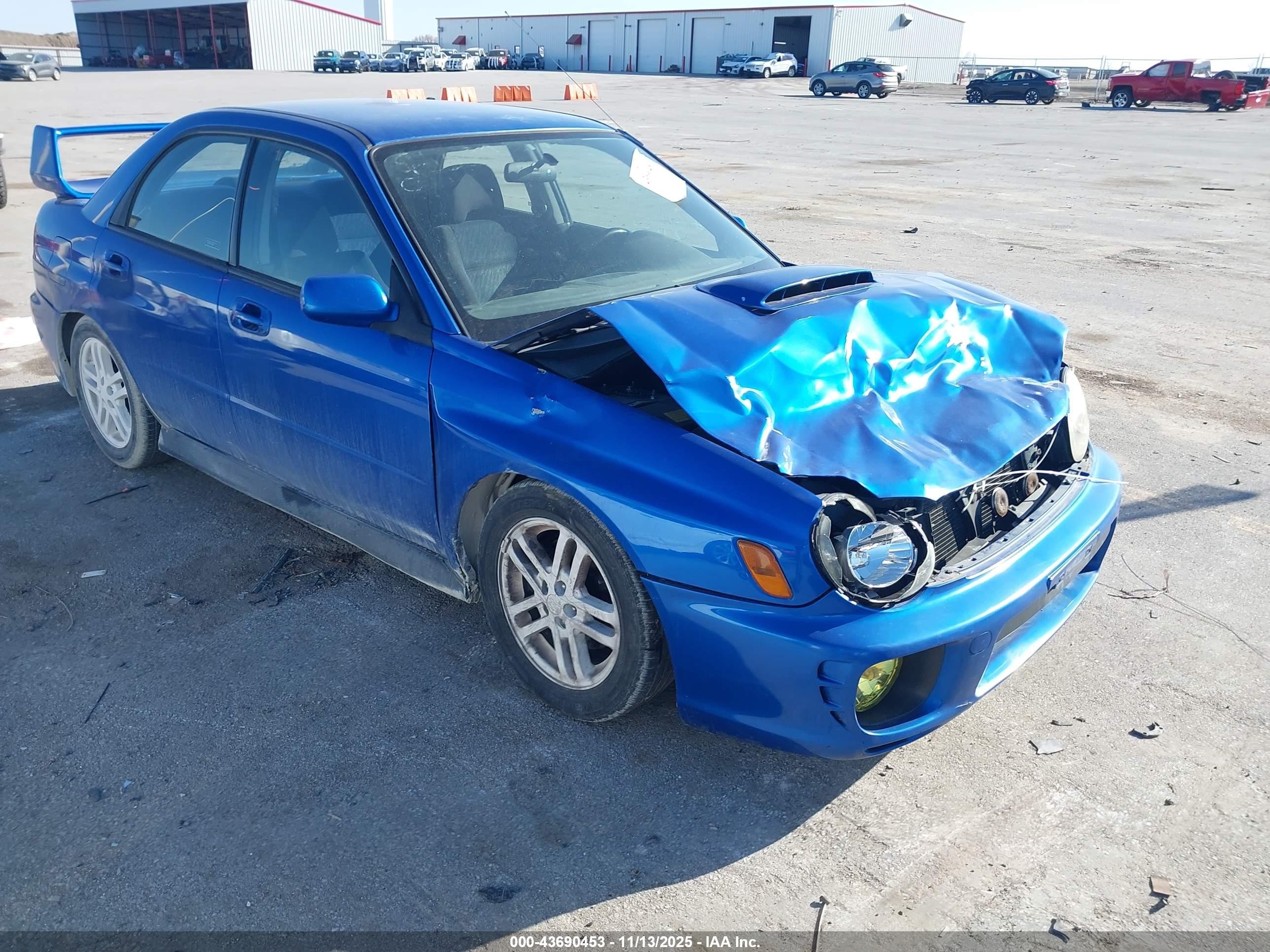 2003 Subaru Impreza Wrx Blue vin: JF1GD29683G503878