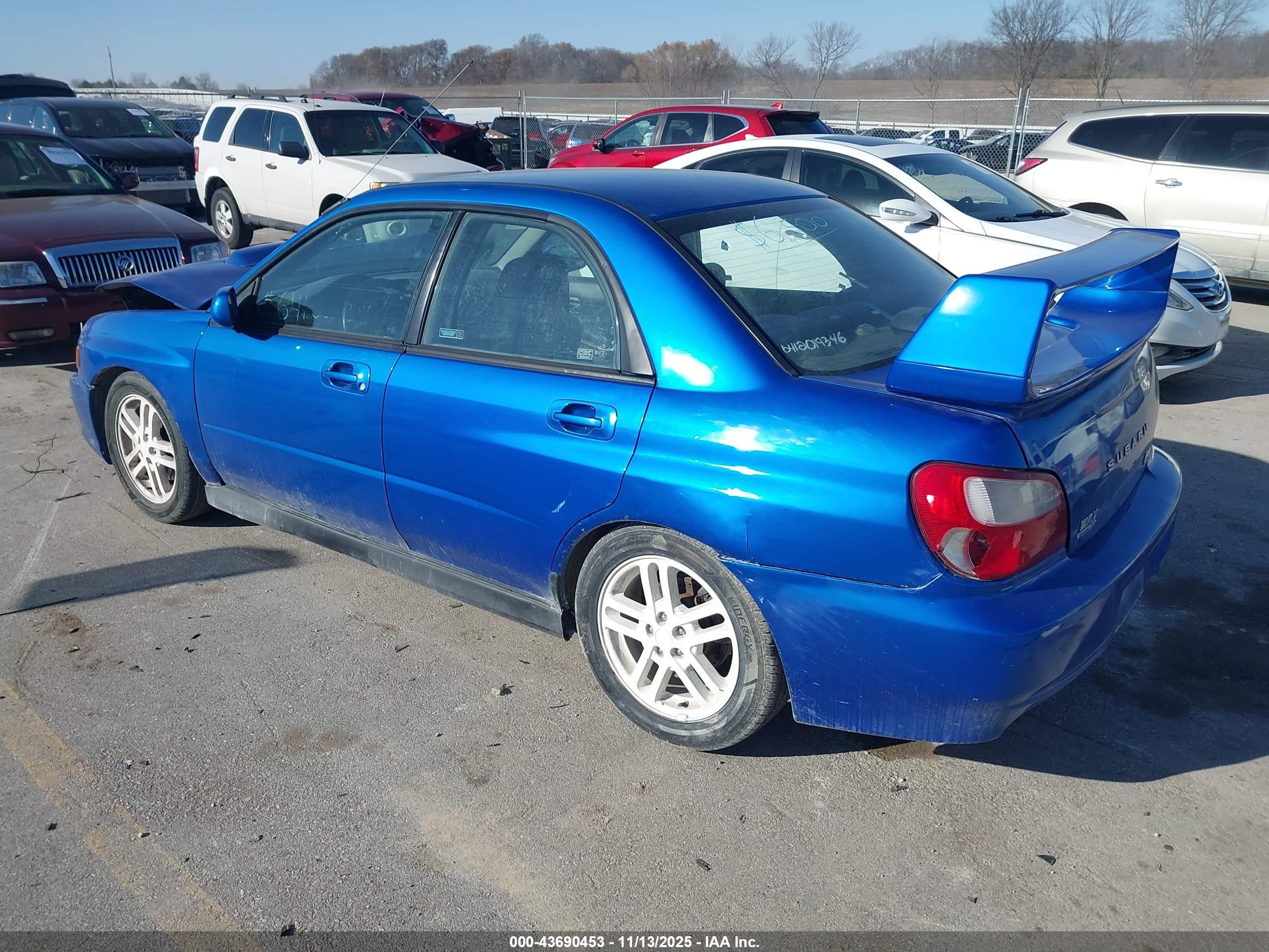 2003 Subaru Impreza Wrx Blue vin: JF1GD29683G503878