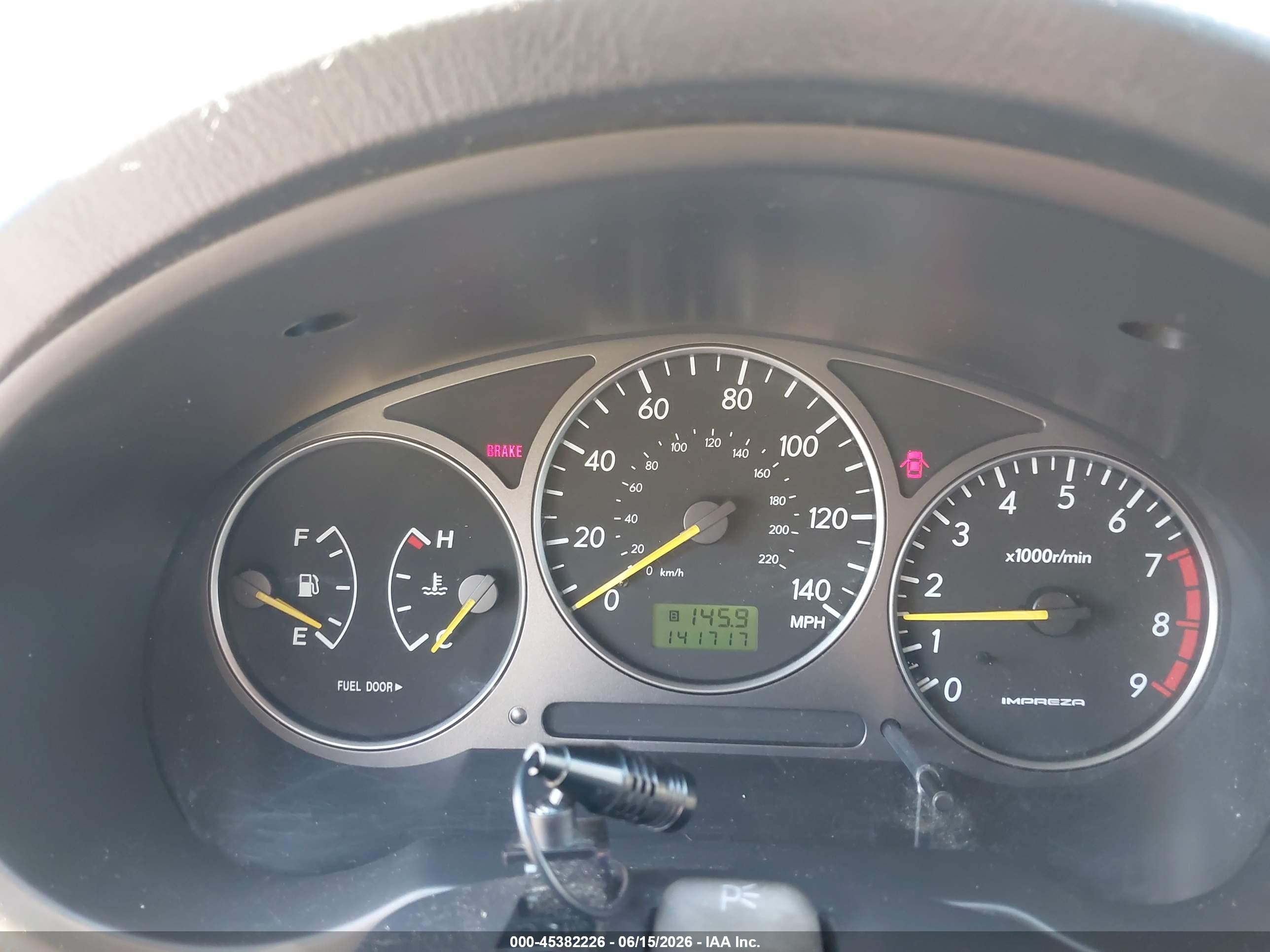 2002 Subaru Impreza Wrx Silver vin: JF1GD29692G520767