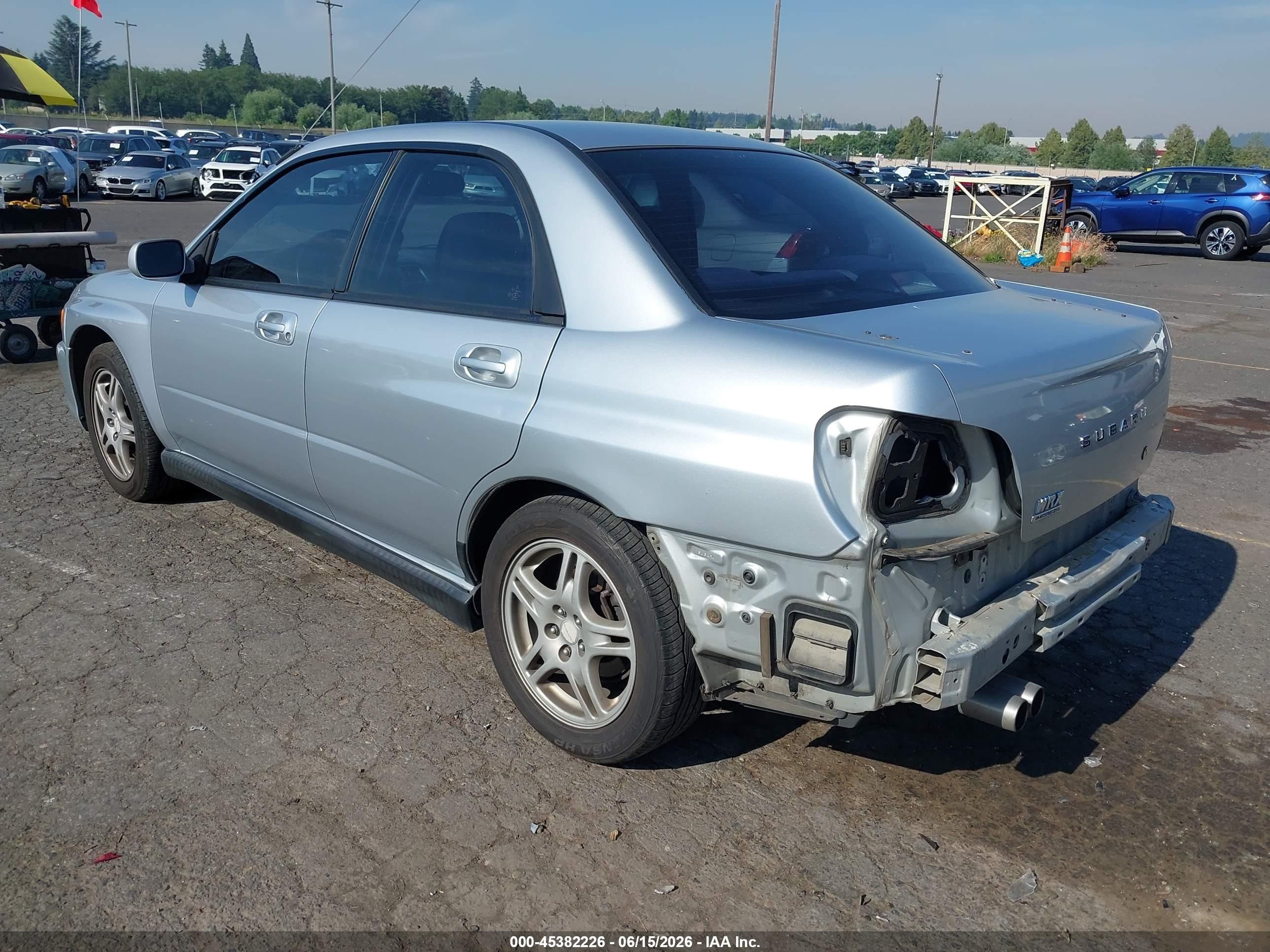 2002 Subaru Impreza Wrx Silver vin: JF1GD29692G520767