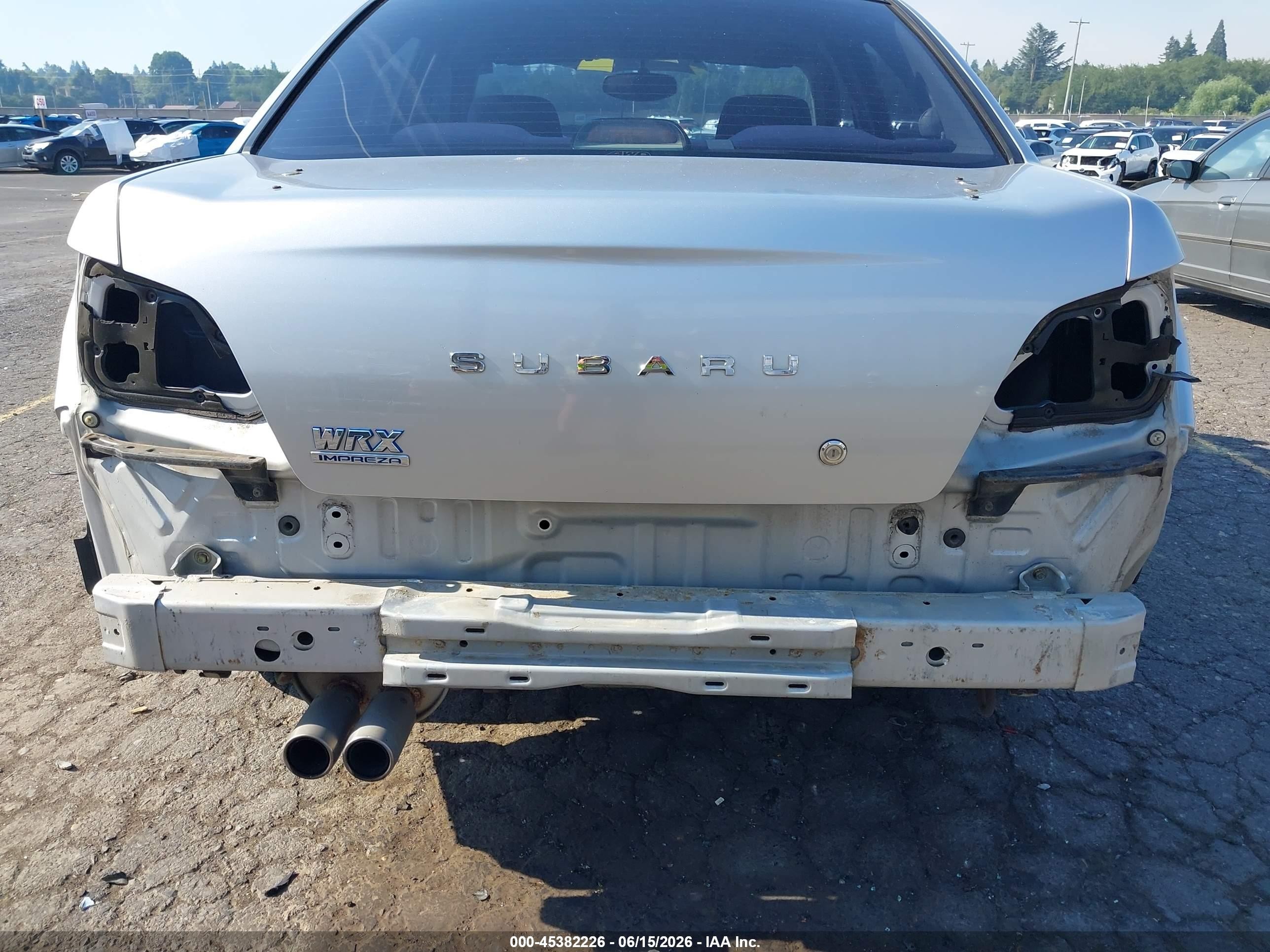 2002 Subaru Impreza Wrx Silver vin: JF1GD29692G520767