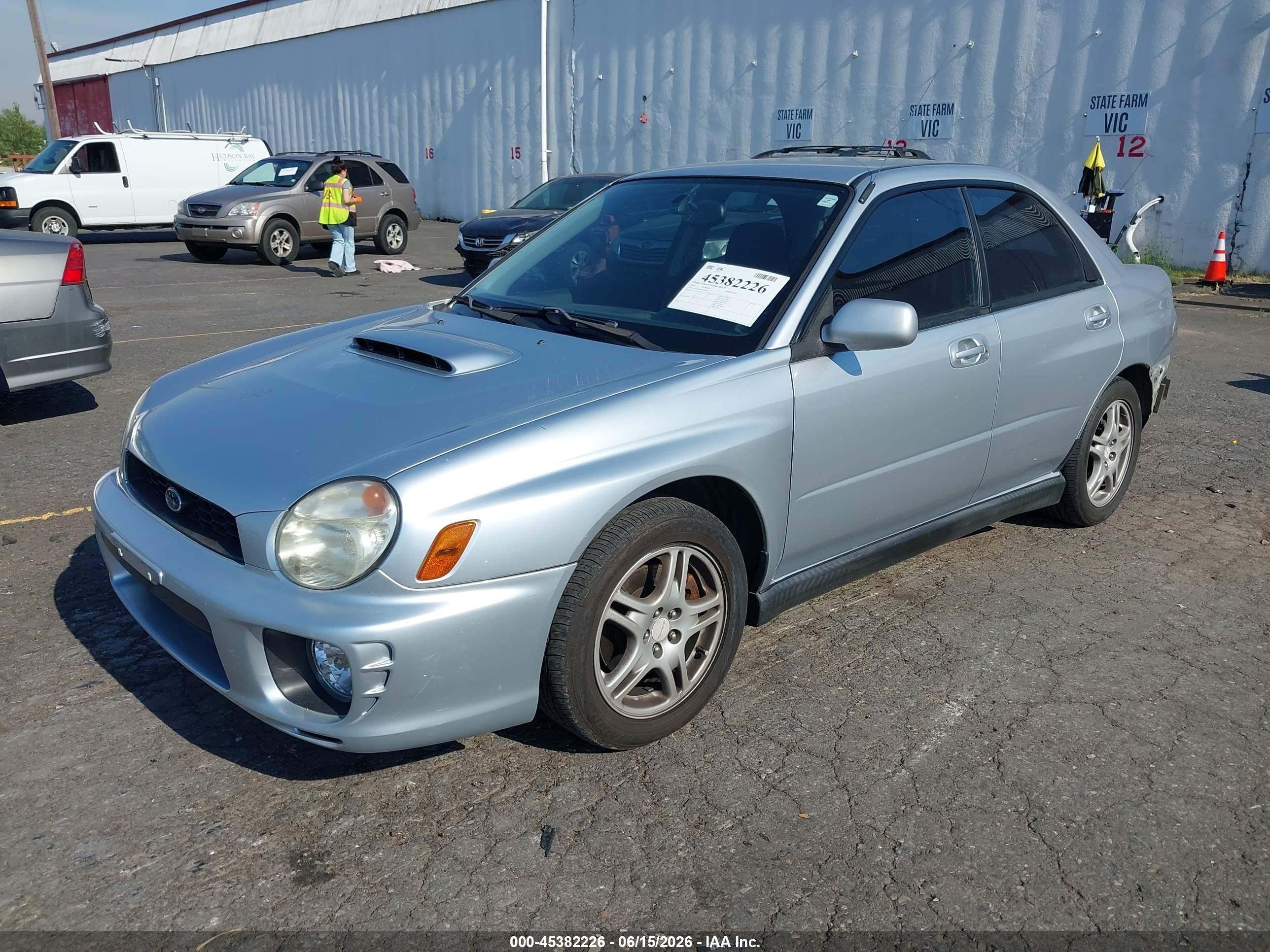 2002 Subaru Impreza Wrx Silver vin: JF1GD29692G520767