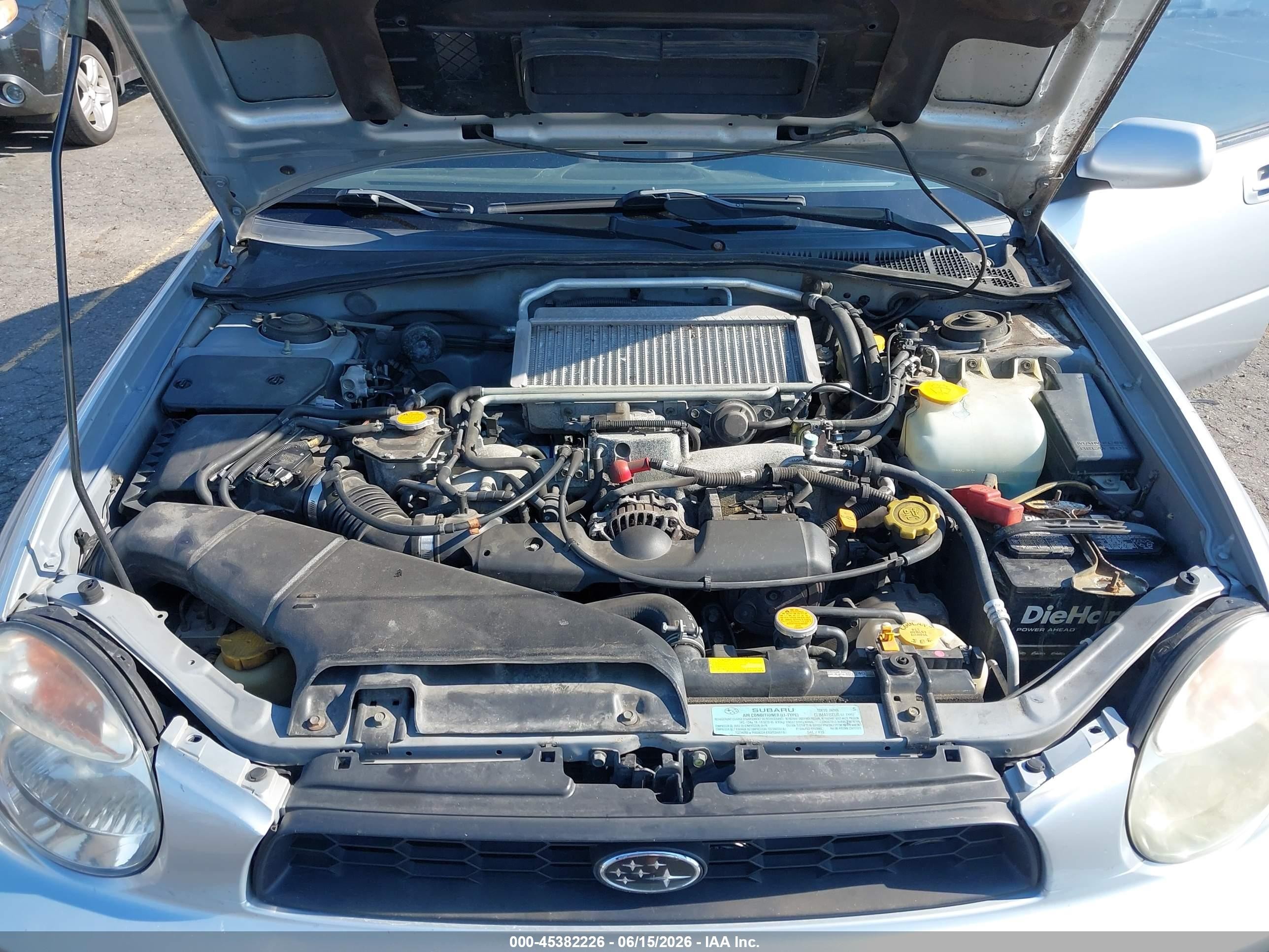 2002 Subaru Impreza Wrx Silver vin: JF1GD29692G520767