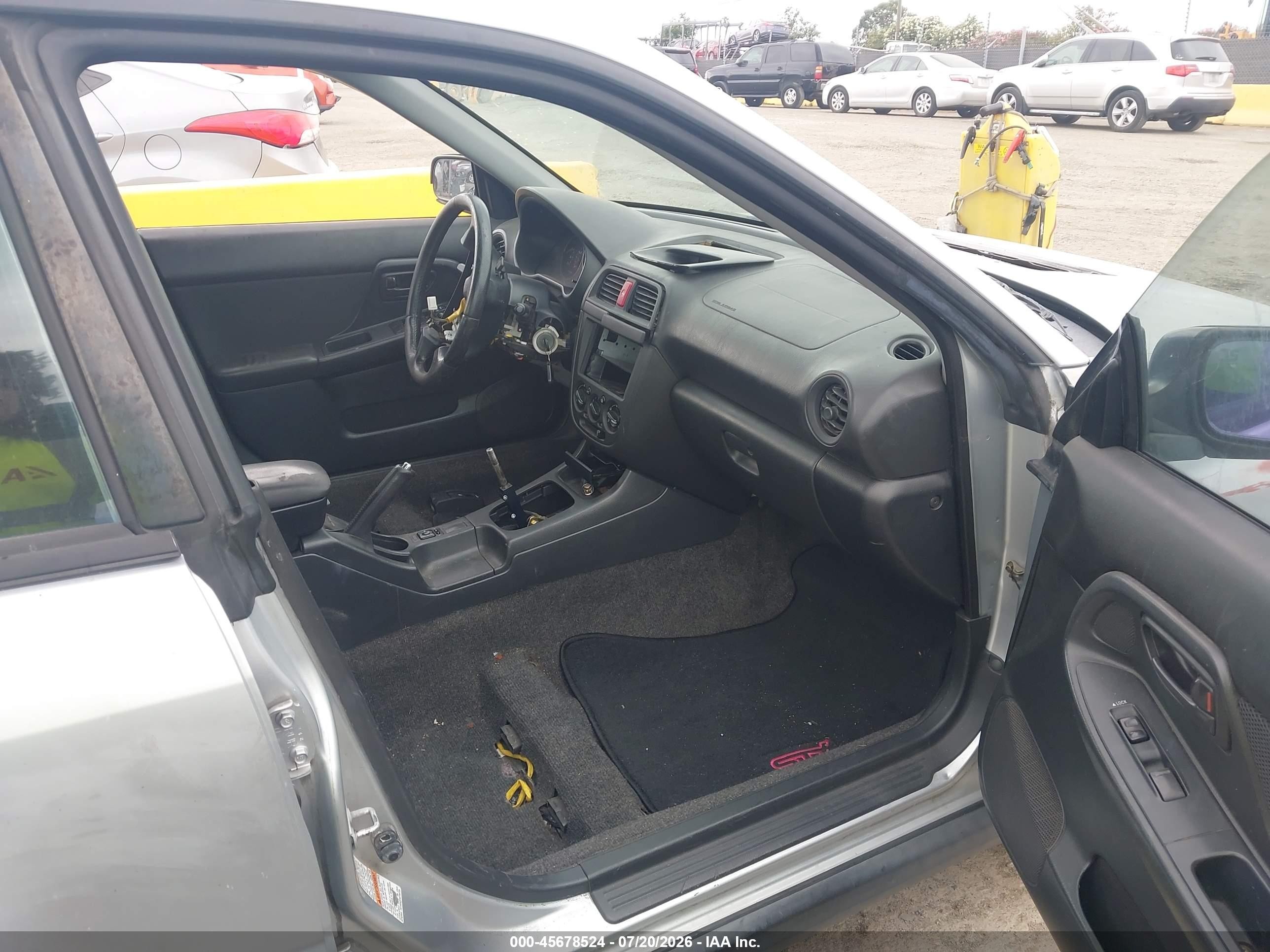 2004 Subaru Impreza Wrx Gray vin: JF1GD29694G508931