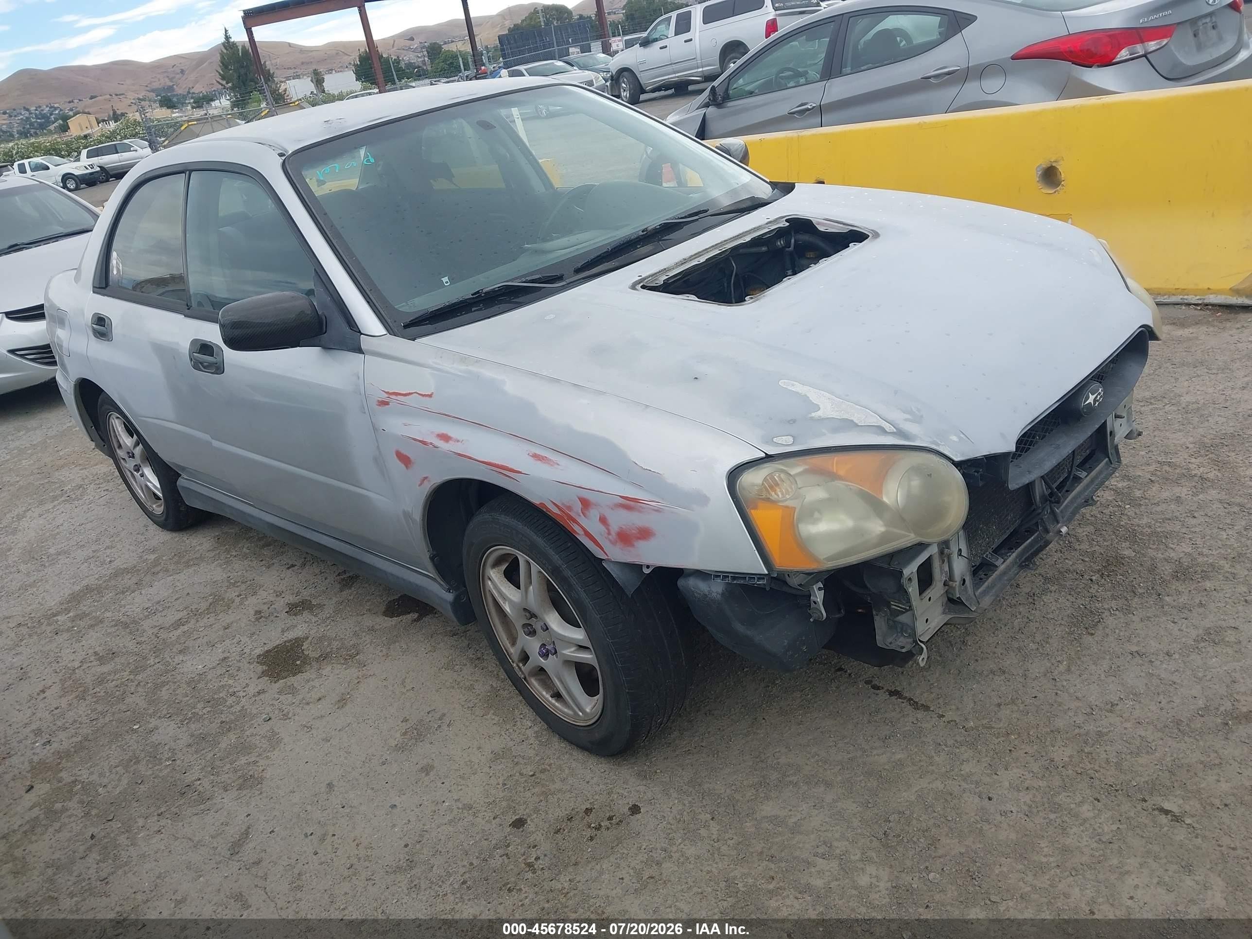 2004 Subaru Impreza Wrx Gray vin: JF1GD29694G508931