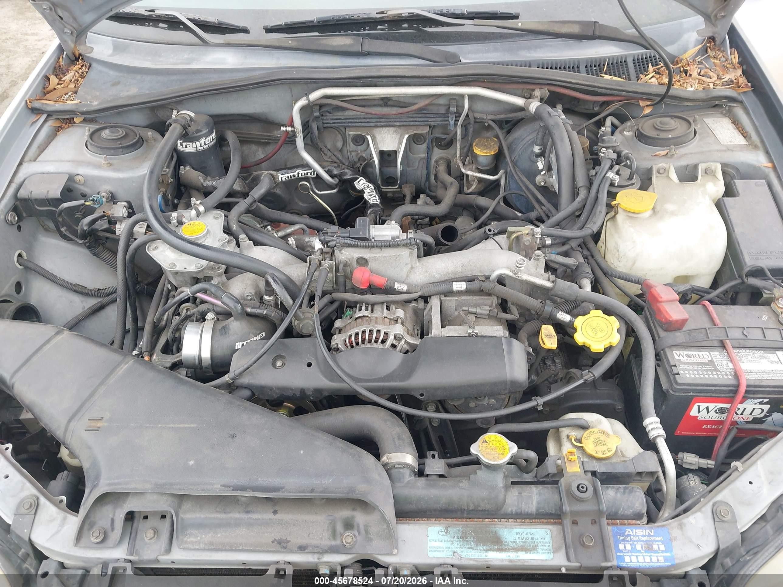 2004 Subaru Impreza Wrx Gray vin: JF1GD29694G508931