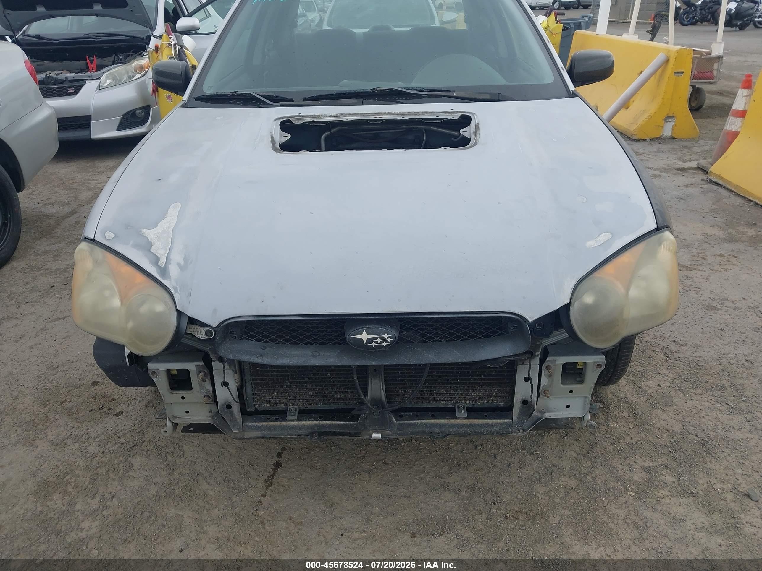 2004 Subaru Impreza Wrx Gray vin: JF1GD29694G508931