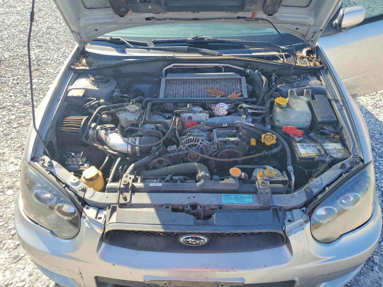 2005 Subaru Impreza Wrx Silver vin: JF1GD29695G509059