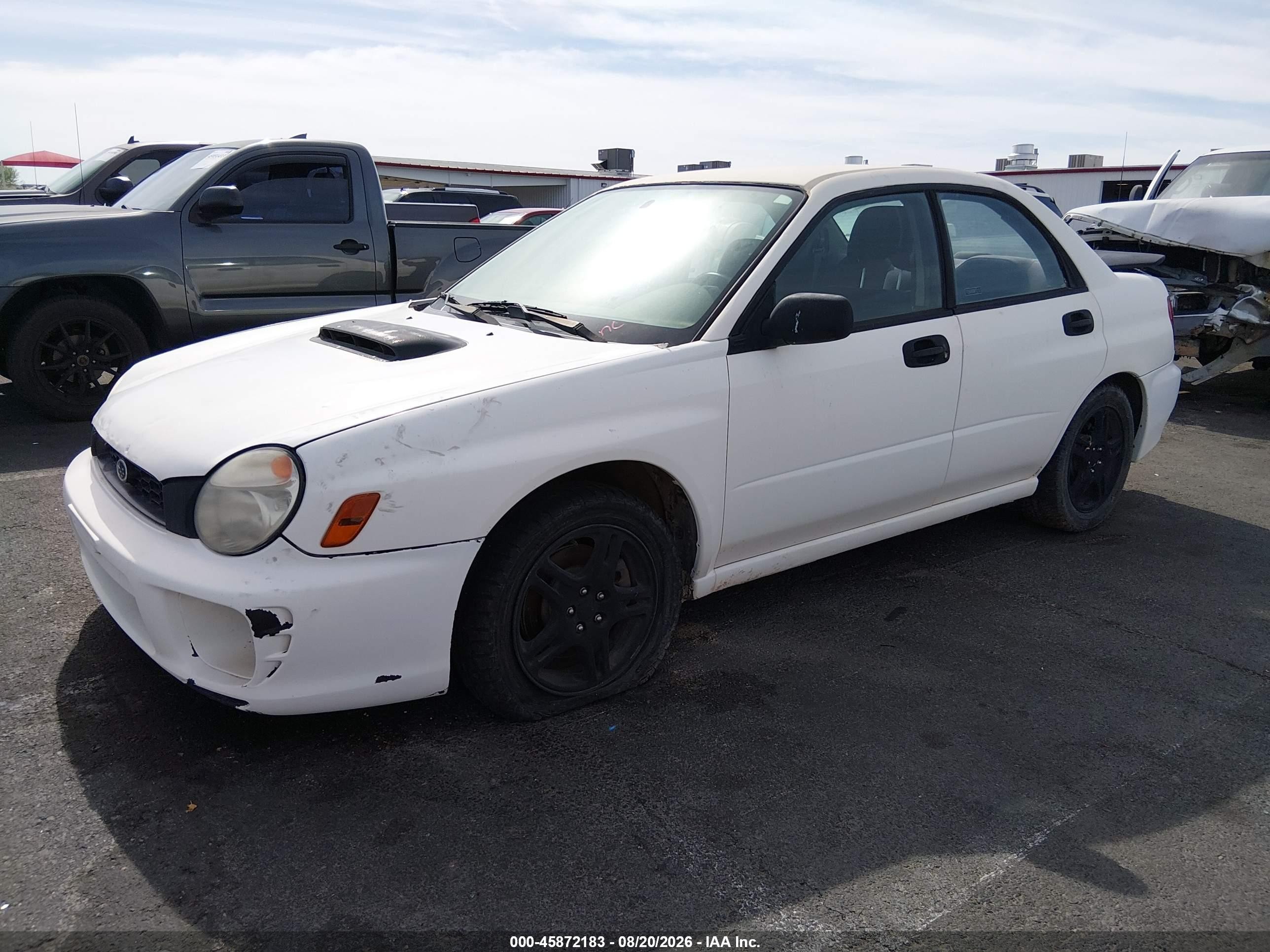 2002 Subaru Impreza Wrx Белый vin: JF1GD296X2H506435