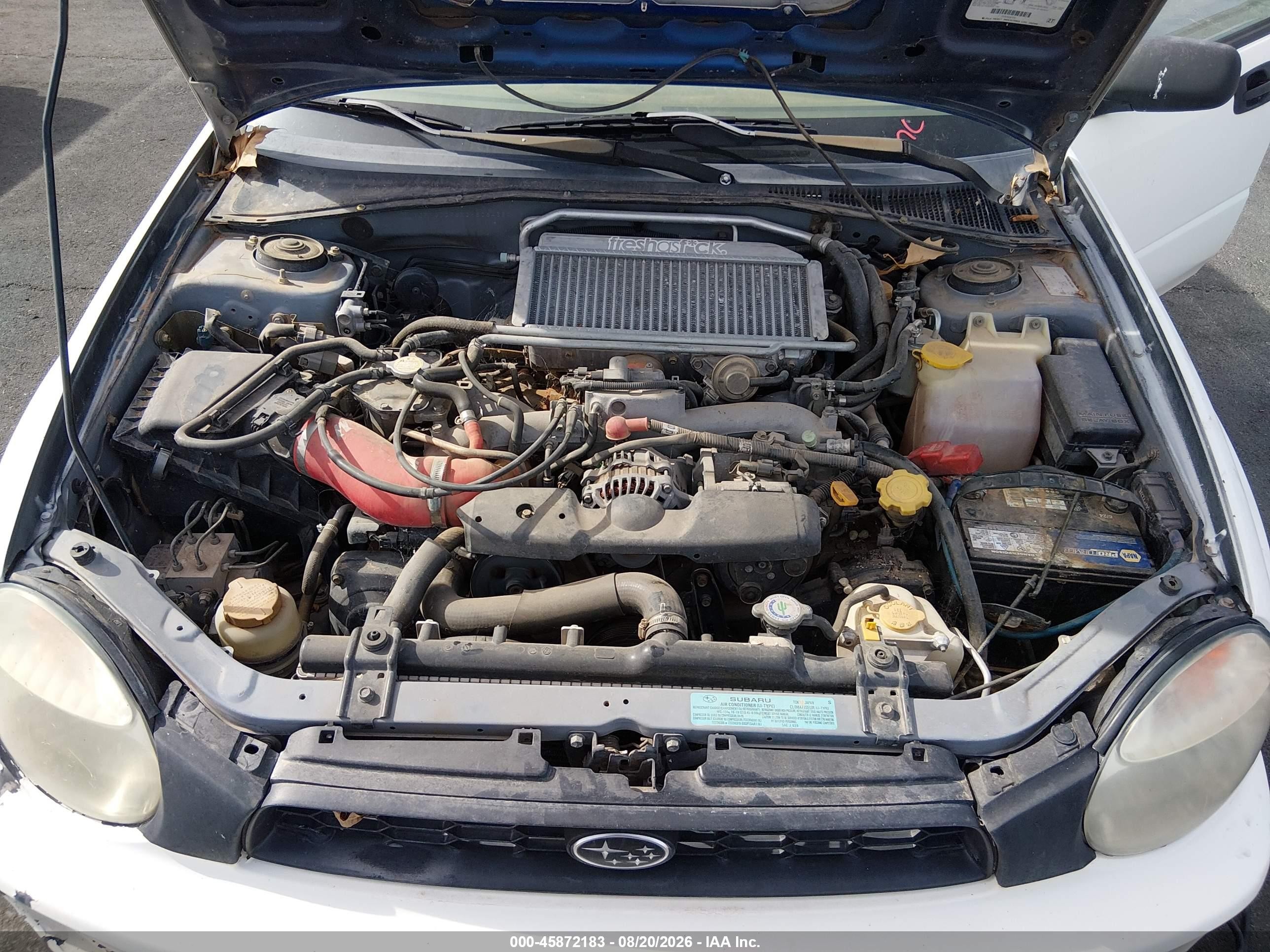 2002 Subaru Impreza Wrx Белый vin: JF1GD296X2H506435