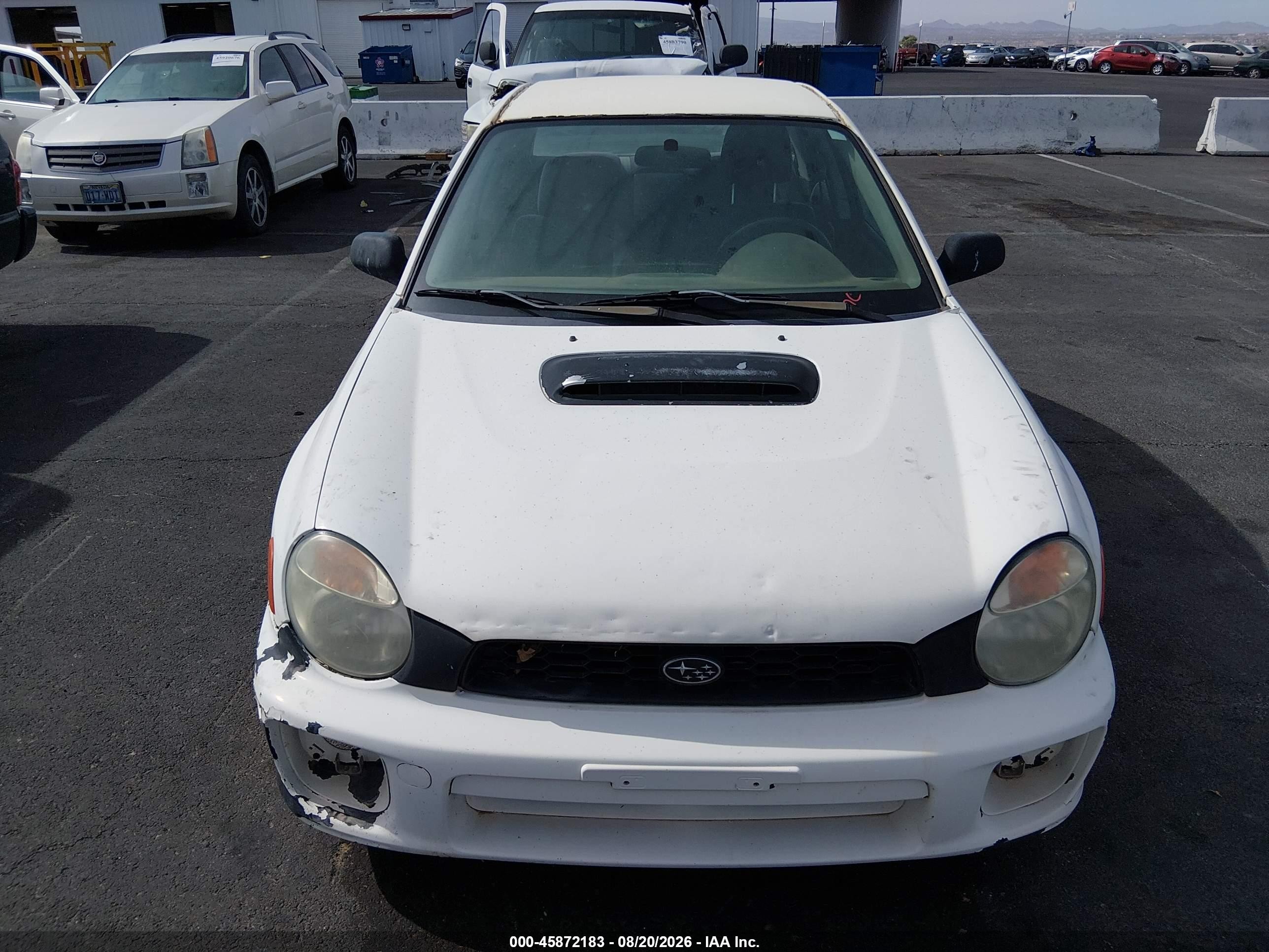 2002 Subaru Impreza Wrx Белый vin: JF1GD296X2H506435