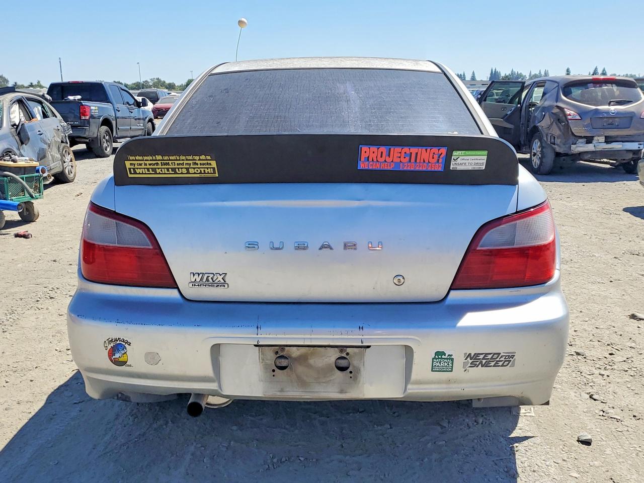 2003 Subaru Impreza Wrx Silver vin: JF1GD296X3G513599