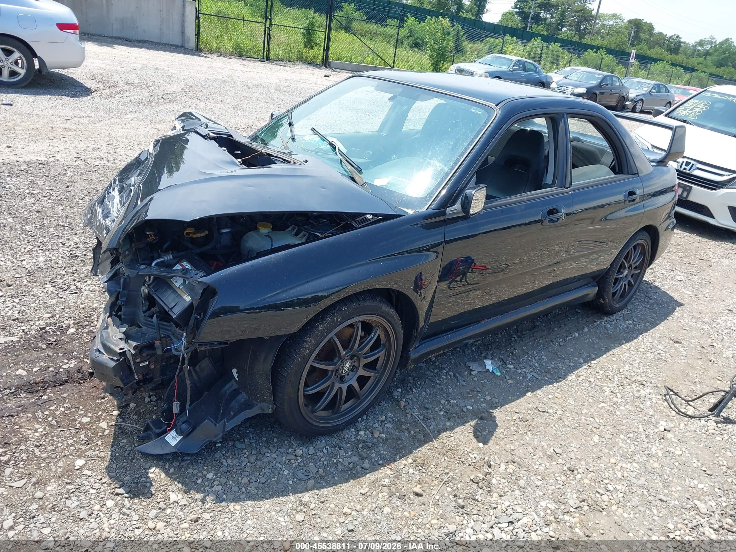 2005 Subaru Impreza Wrx Black vin: JF1GD296X5G507160
