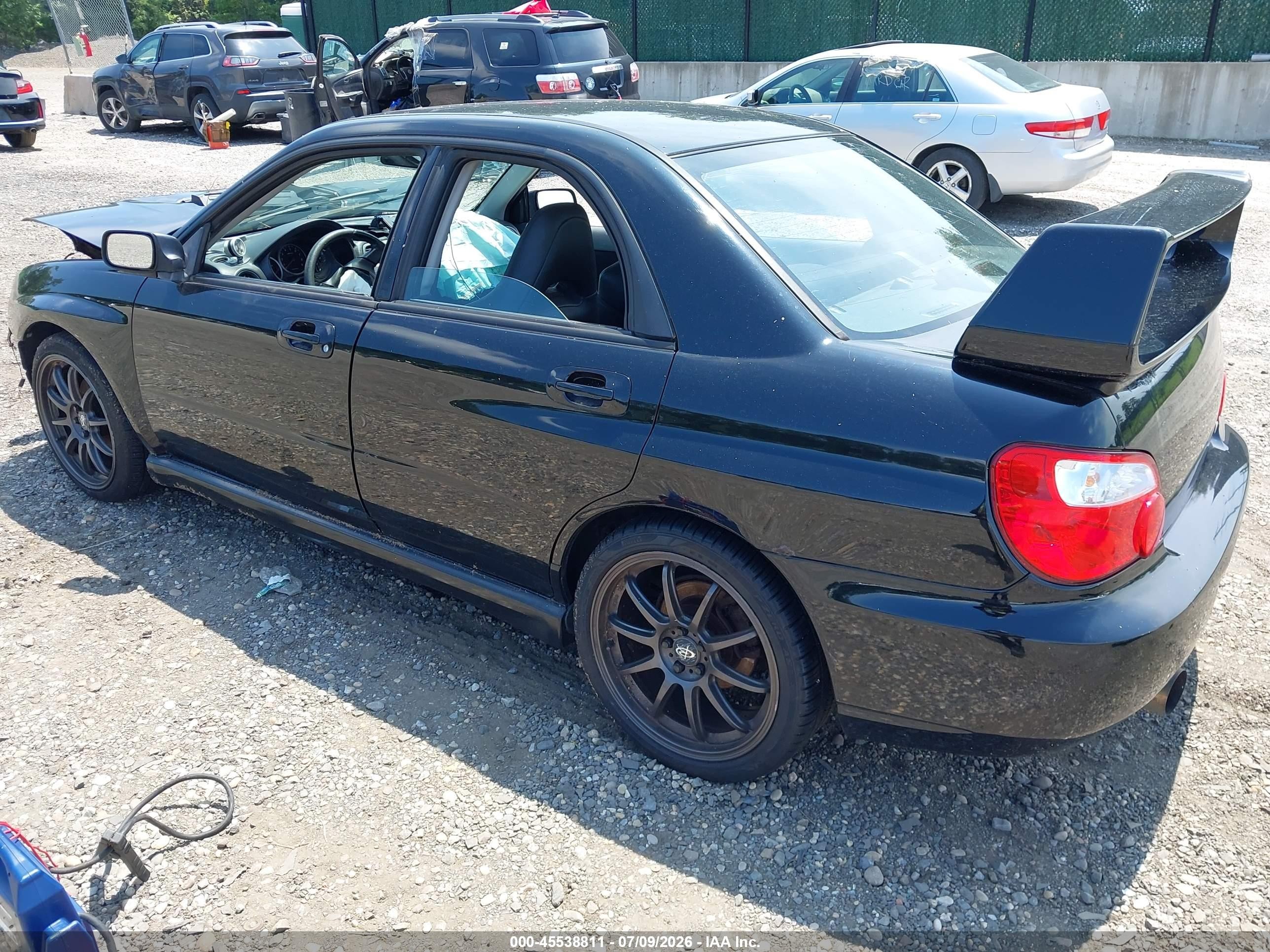 2005 Subaru Impreza Wrx Black vin: JF1GD296X5G507160