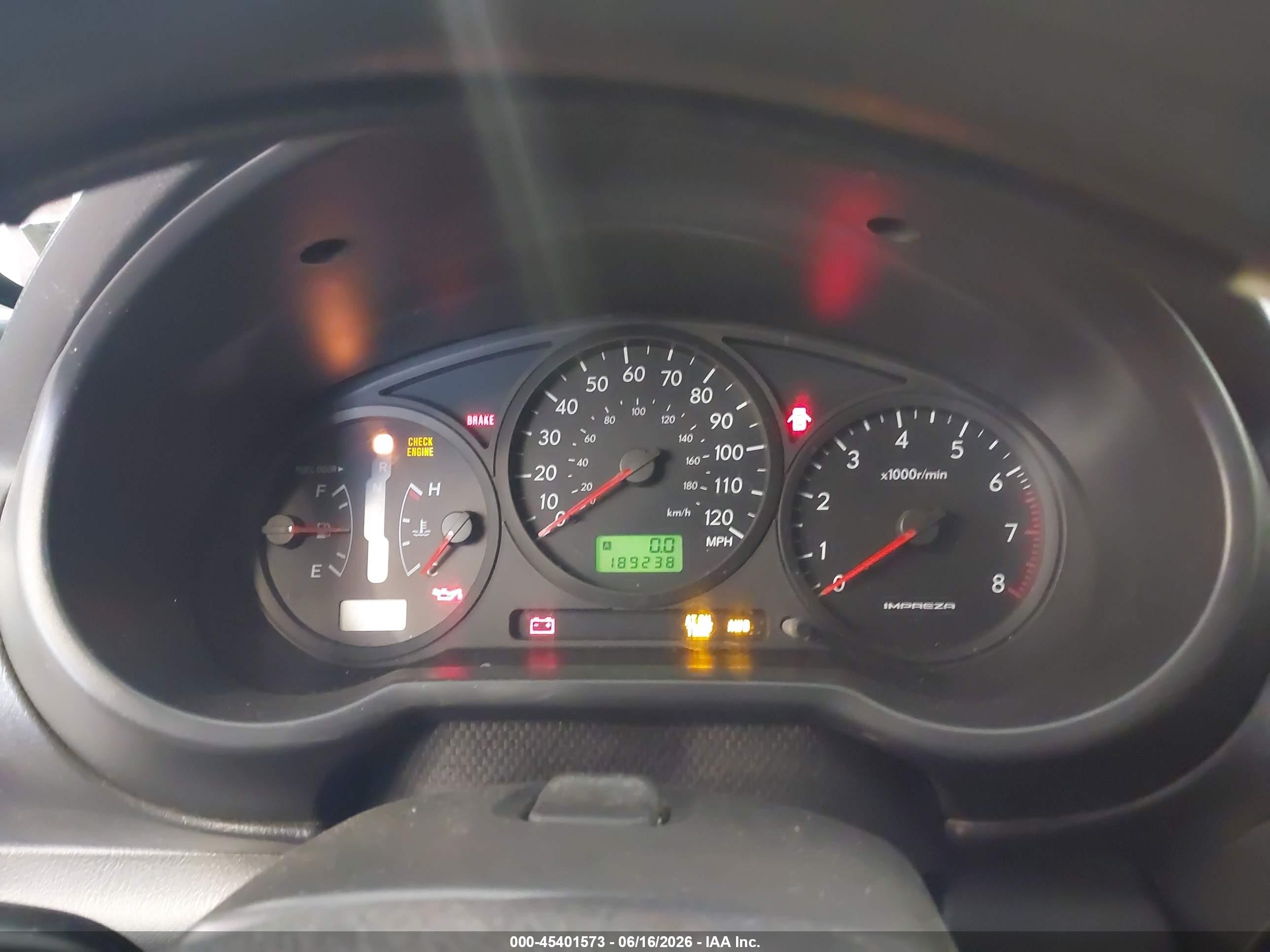 2007 Subaru Impreza 2.5i Black vin: JF1GD61607H521343